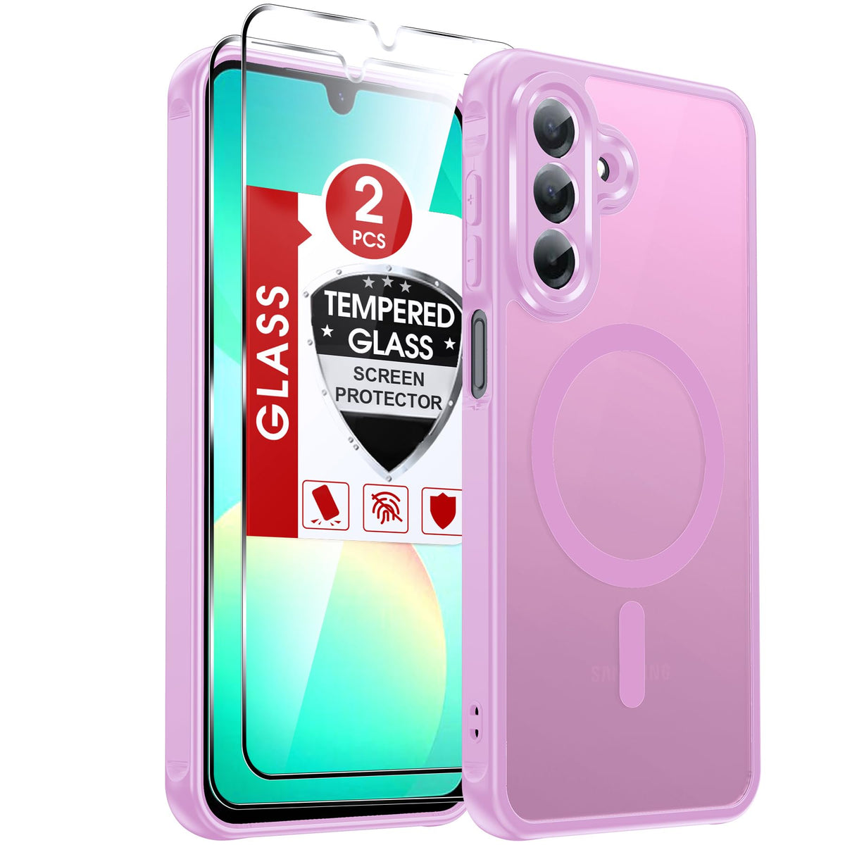 LeYi for Pixel-8A Phone Case: MagSafe Fit & Screen Protector Crystal Clear