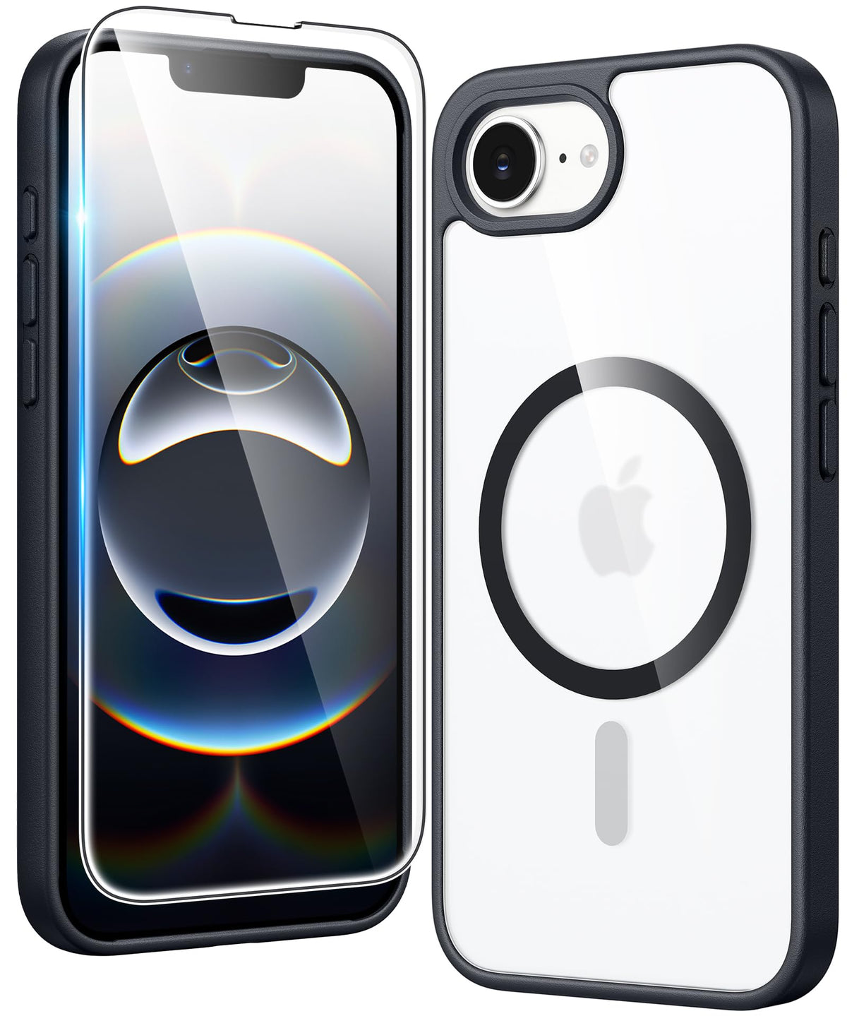 FNTCASE Magnetic for iPhone 15/14/13 Case, Clear