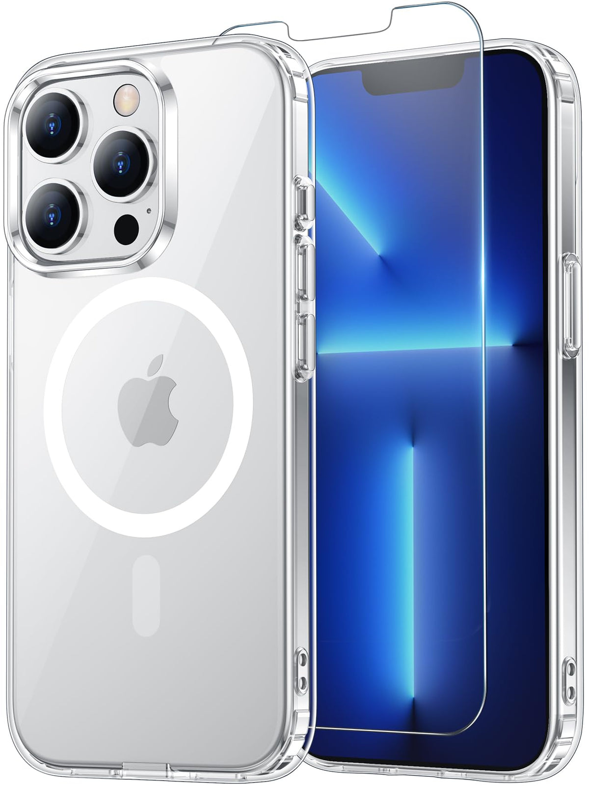 Temdan for iPhone AIR Case with Screen Protector Beige
