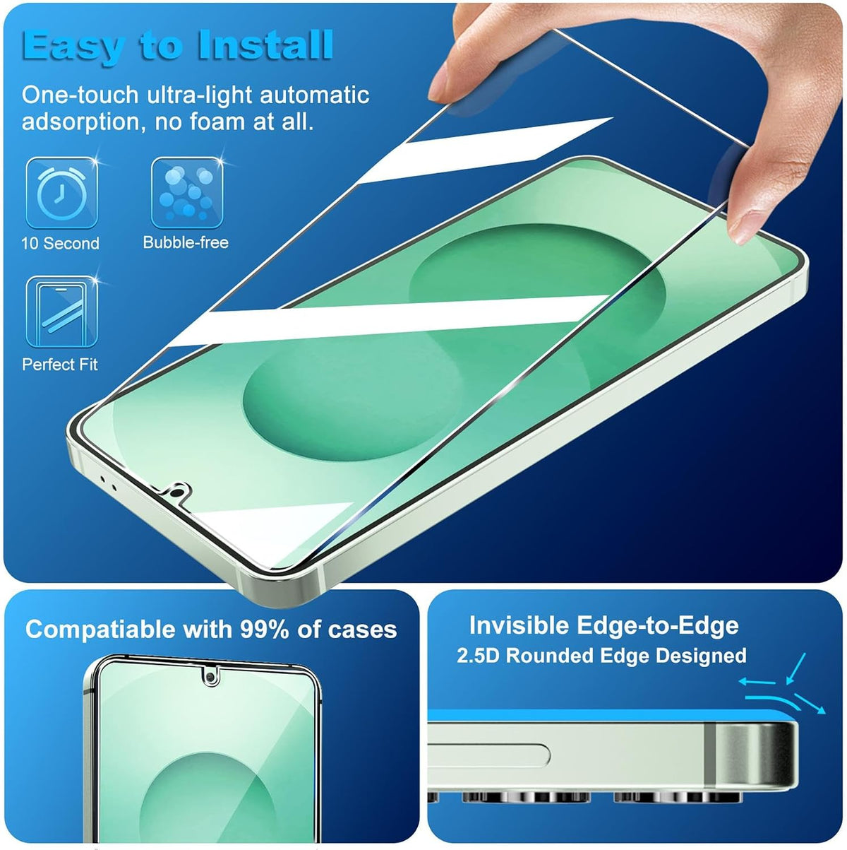firtstnow 3 Pack for Samsung Galaxy S26 Ultra Screen Protector Tempered Glass + 3 Pack Camera Lens Protector, Military Grade Shatterproof, 9H Hardness, Fingerprint Unlock,Case Friendly 6.9 Inch
