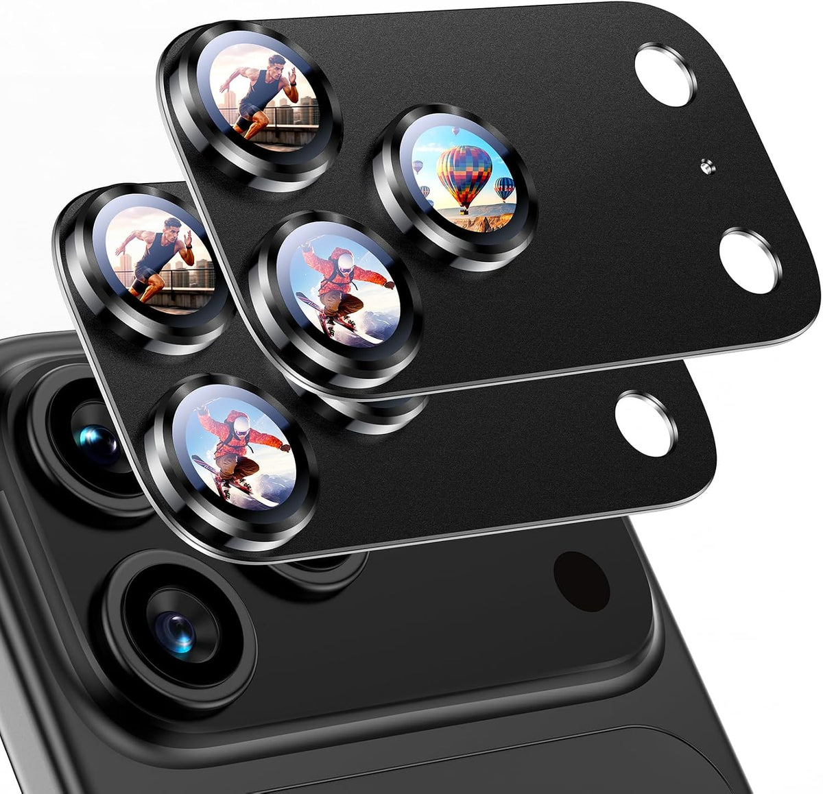 Uyiton for iPhone 18 Pro Camera Lens Protector, Metal Frame Glass Cover