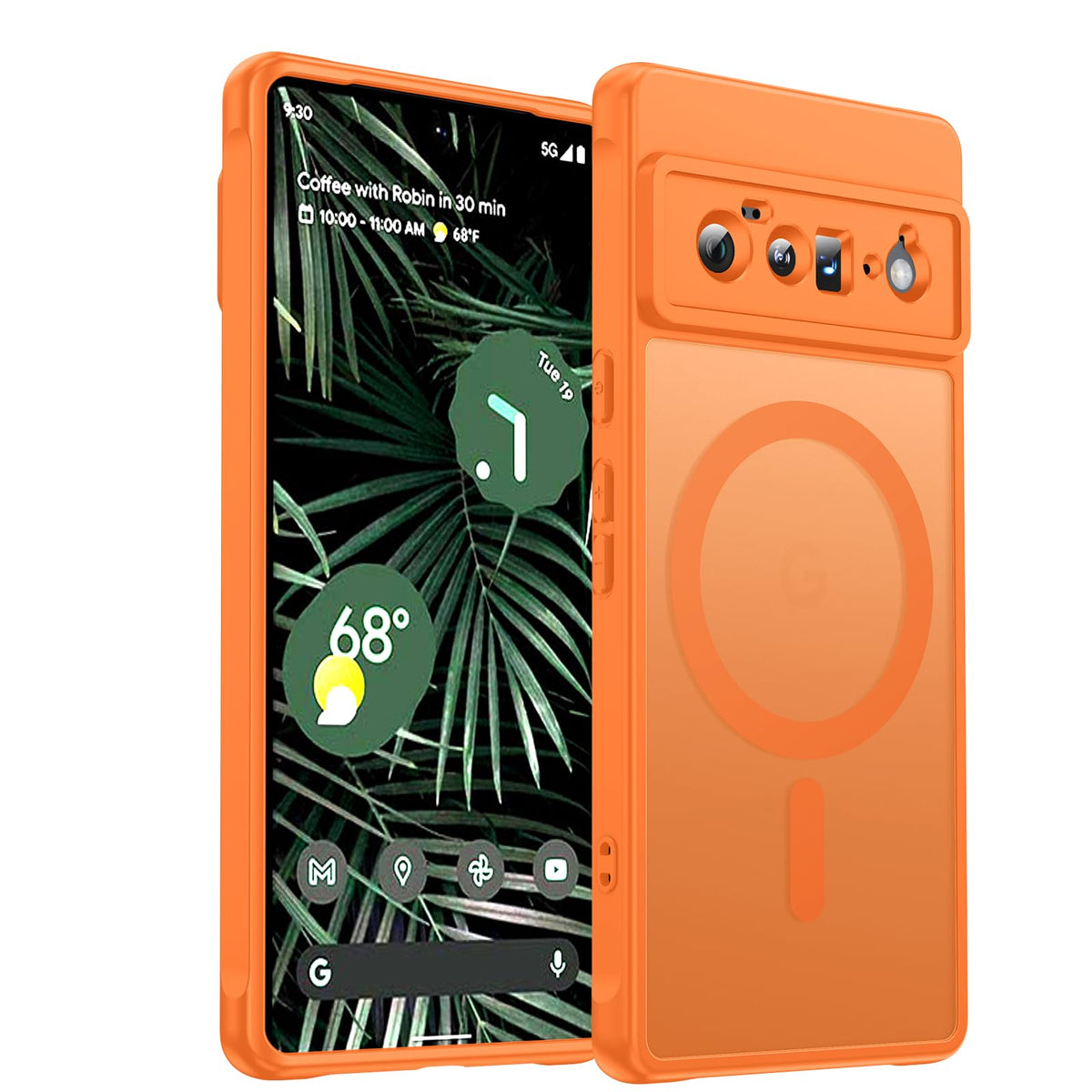 LeYi for Pixel-8A Phone Case: MagSafe Fit & Screen Protector Crystal Clear