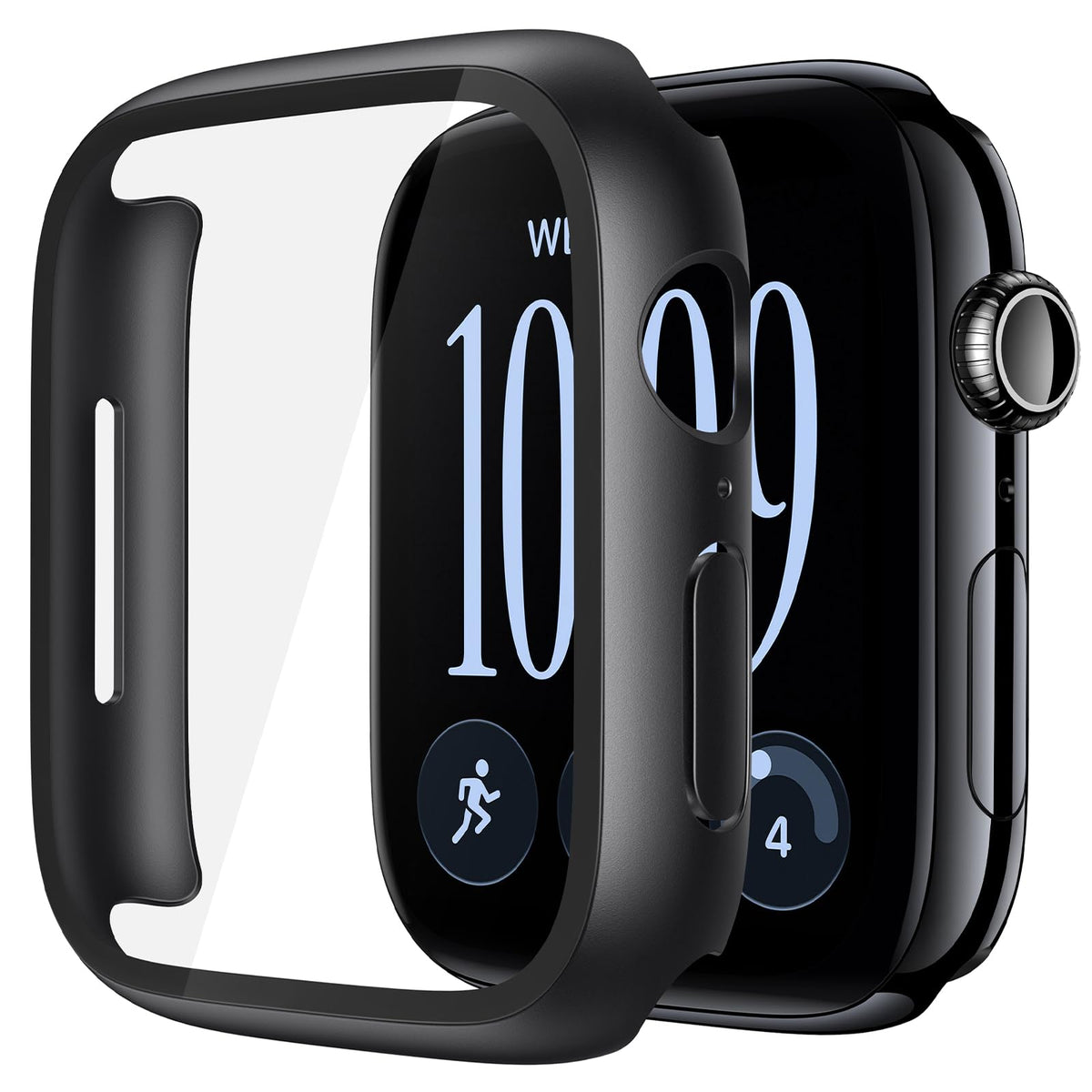 Misxi Screen Protector Case for 44mm Apple Watch SE3/SE2/SE/Series 6/5/4