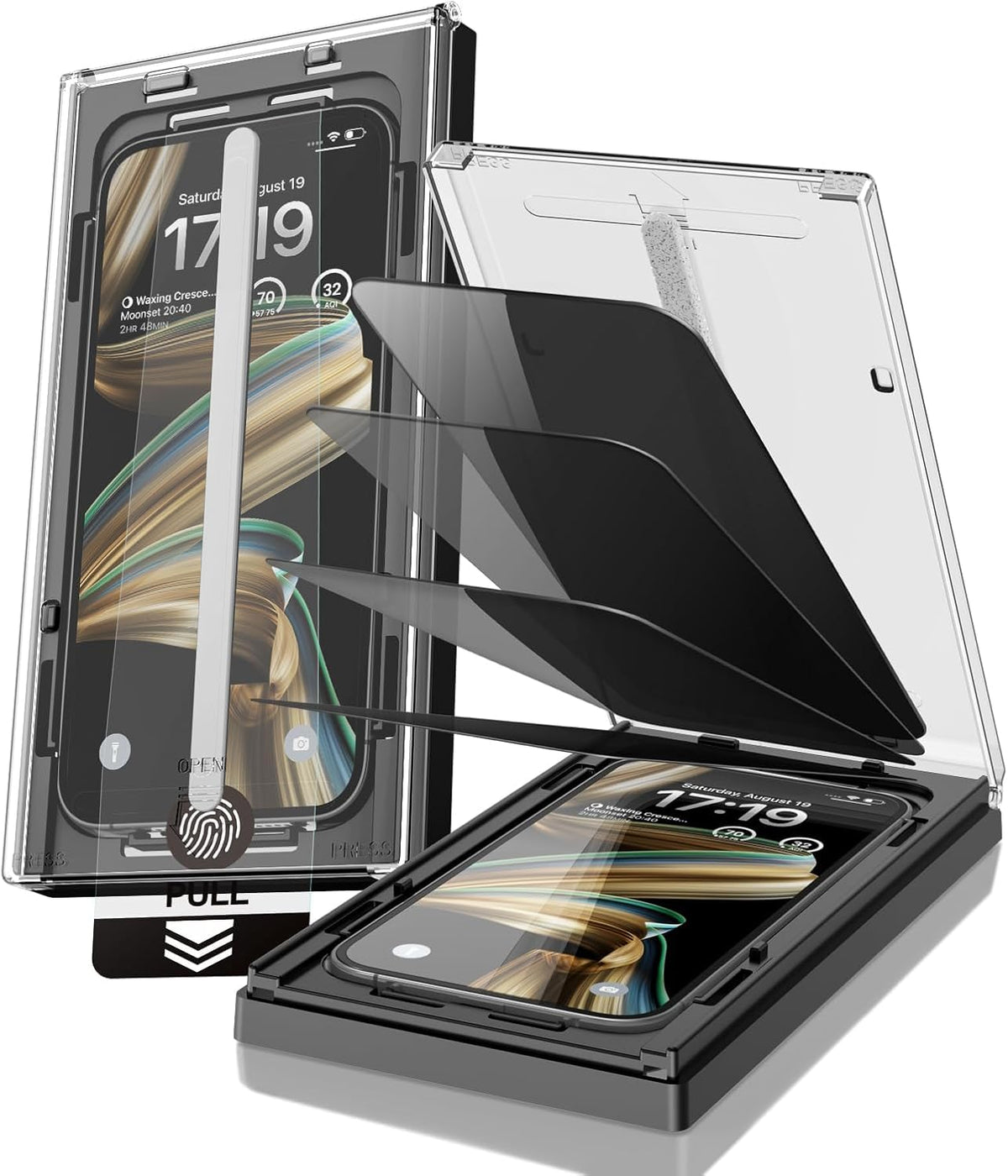 EZ-GLAZ-4 Pack for iPhone 17 Pro Max Privacy Screen Protector (6.9")