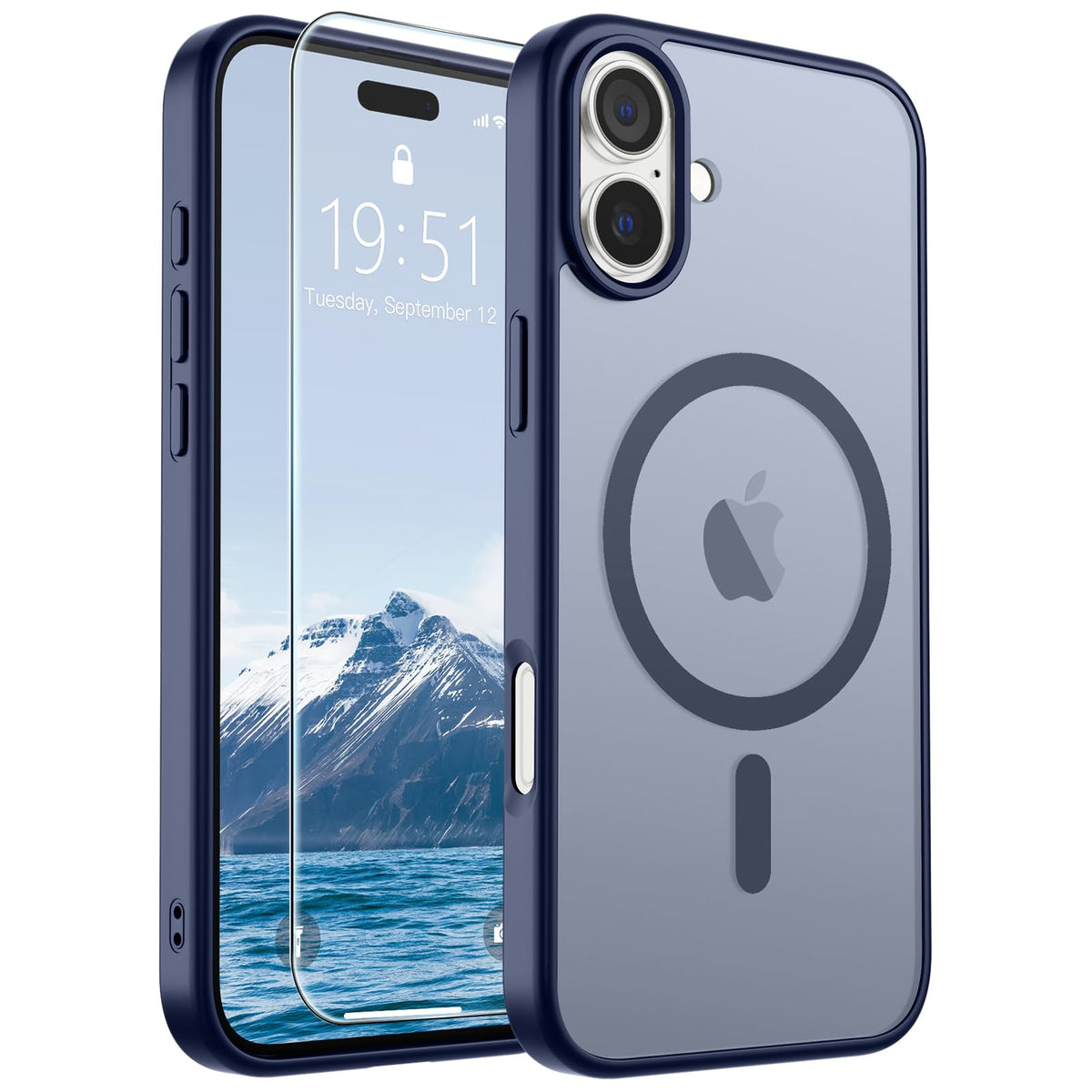 SUPFINE Magnetic for iPhone 13 Case/iPhone 14 Case Black