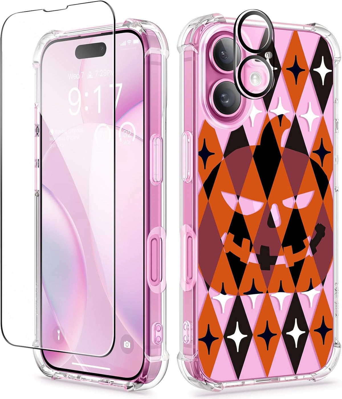 GVIEWIN for iPhone 11 Case Floral, Screen Protector & Camera Lens Protector