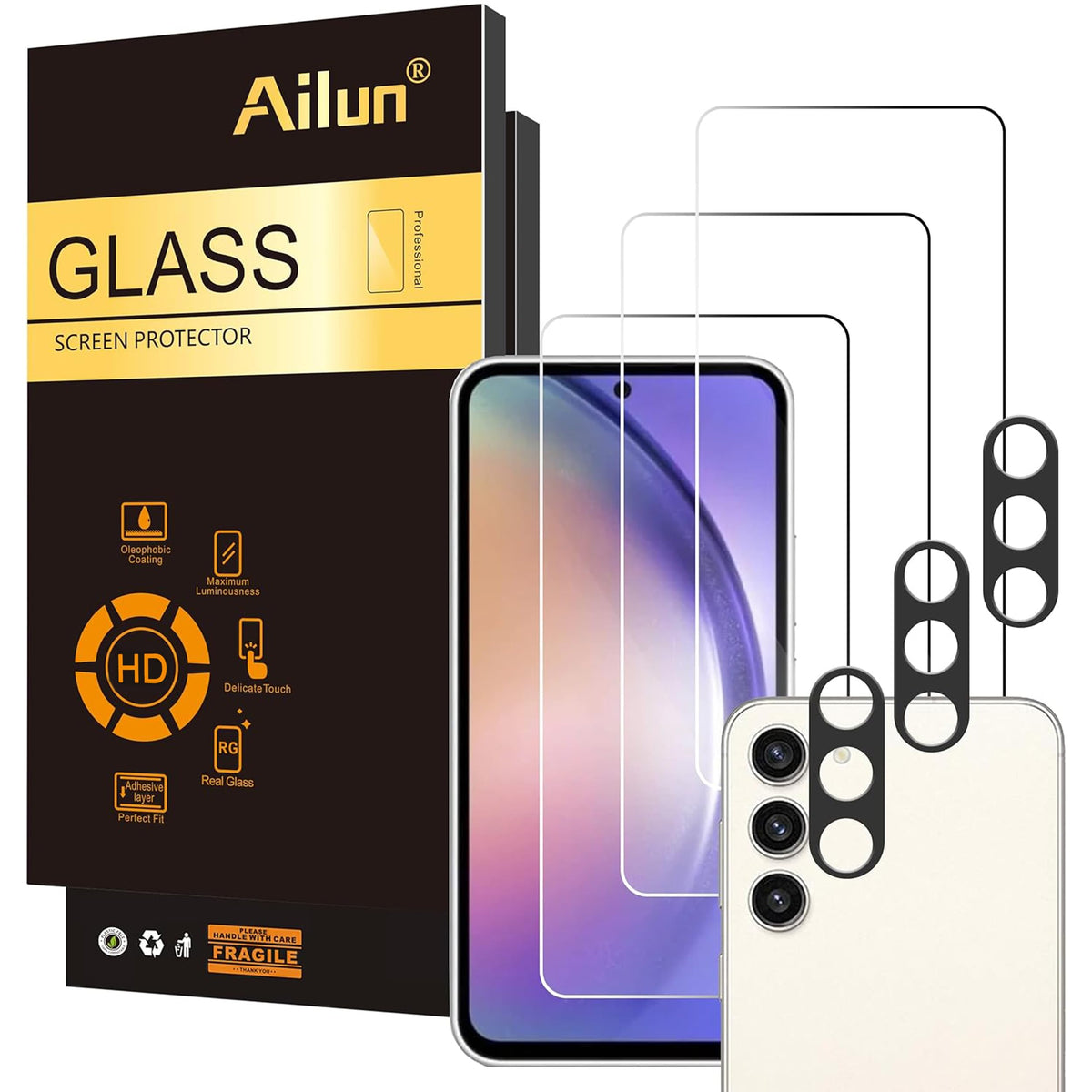 Ailun Screen Protector + Camera Lens Protector for Galaxy S26 Ultra