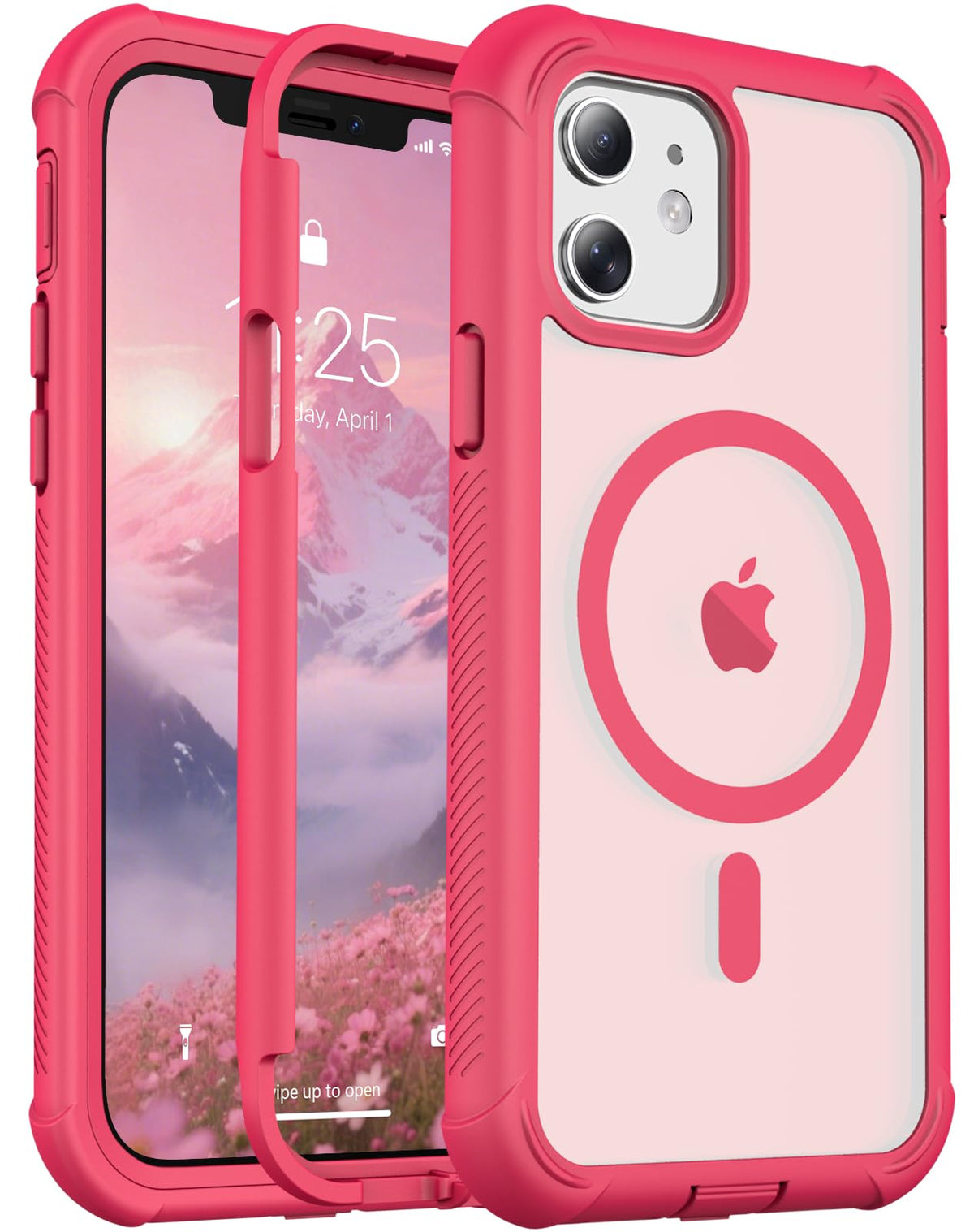 jaroco Magnetic for iPhone 15 Case Heavy Duty Protection Black