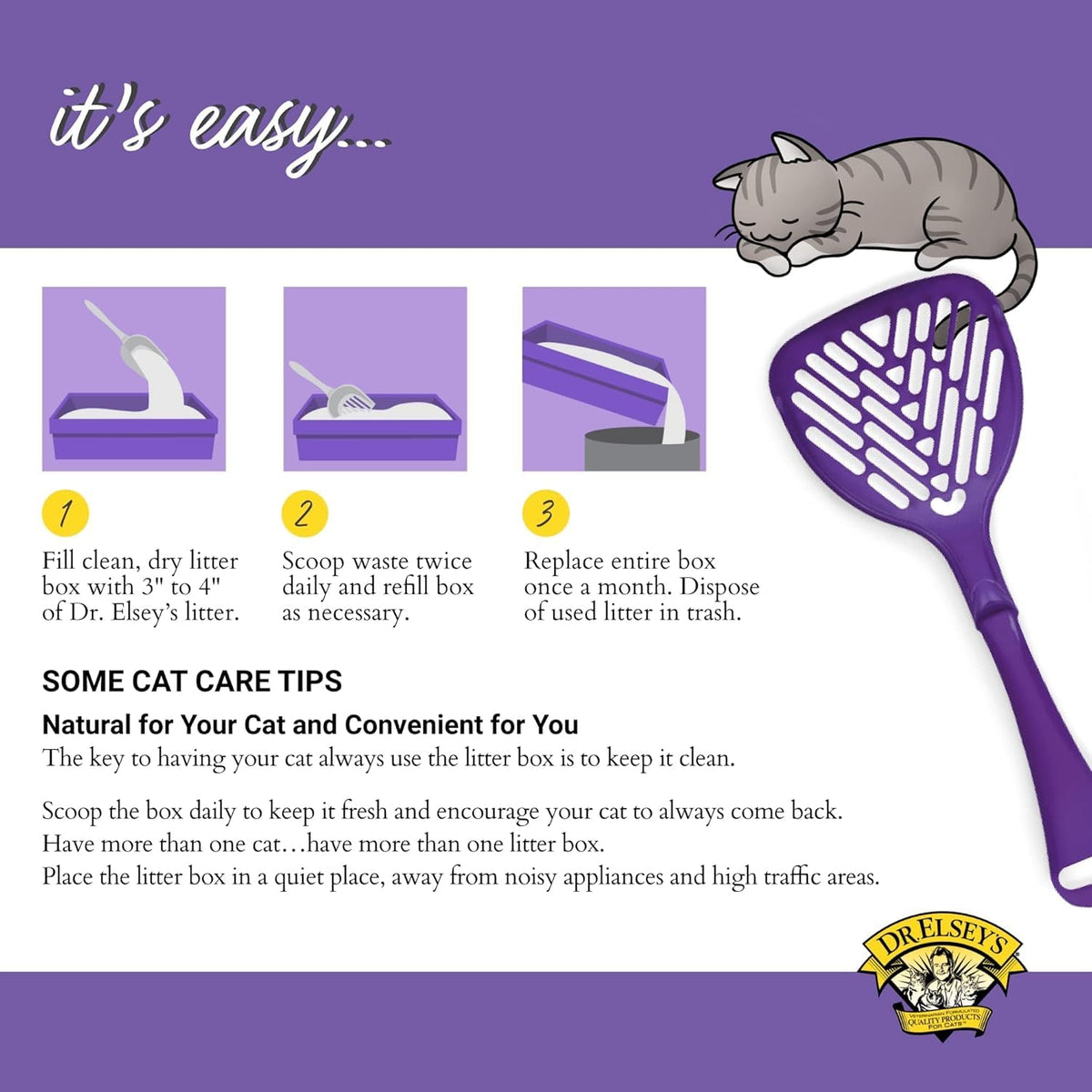 Dr. Elsey's Clean Tracks Clumping Clay Cat Litter 18 lb. Bag