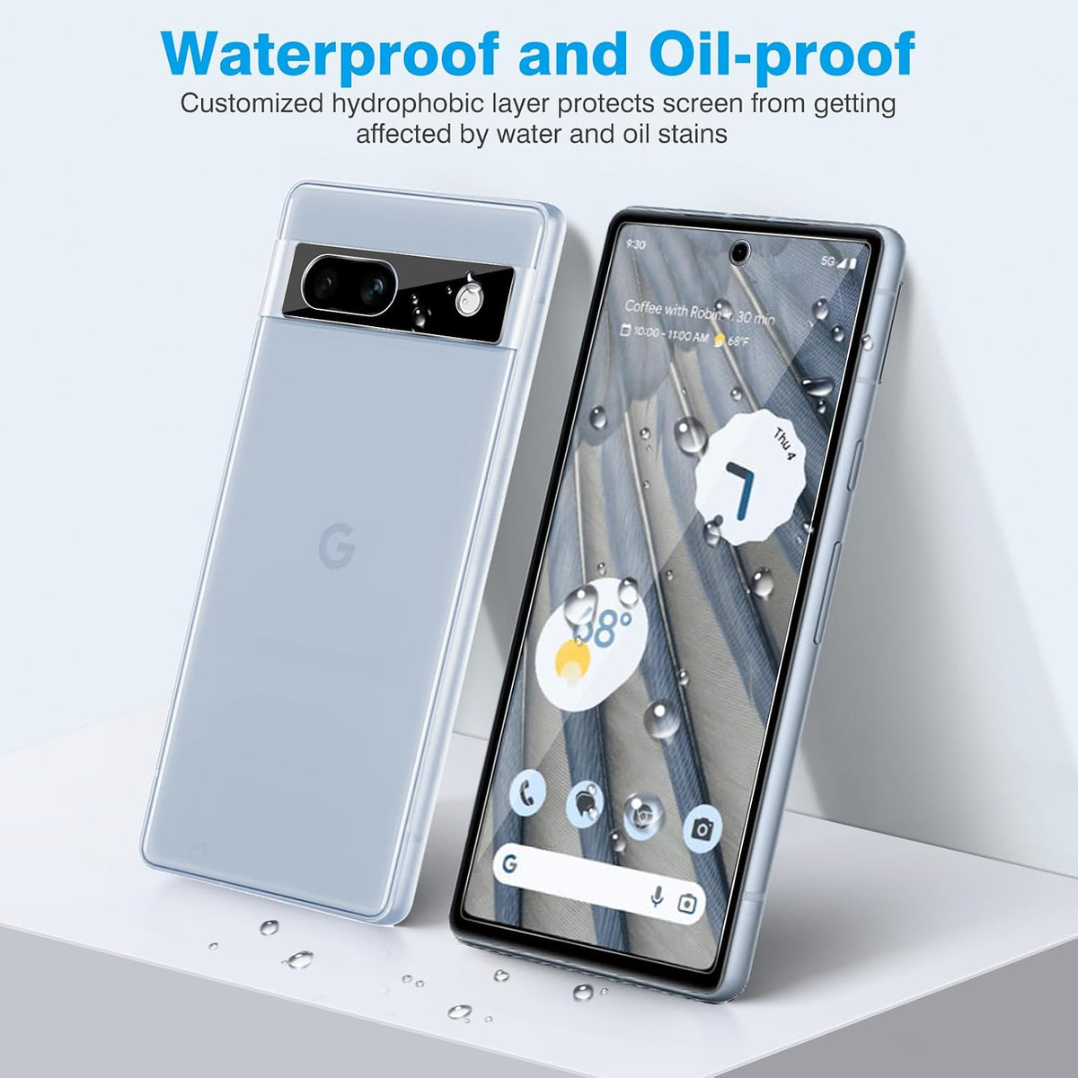 OMOTON 3+2 Pack for Google Pixel 11 Screen Protector 6.3-inch