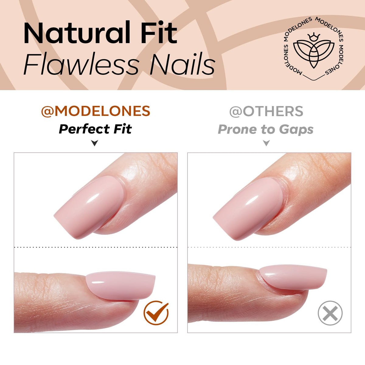 Modelones Black Press on Nails Short, Halloween Oval Fall Fake Nails