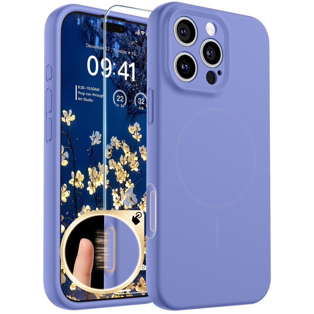 SUPFINE Silicone & Magnetic for iPhone 16 Pro Case