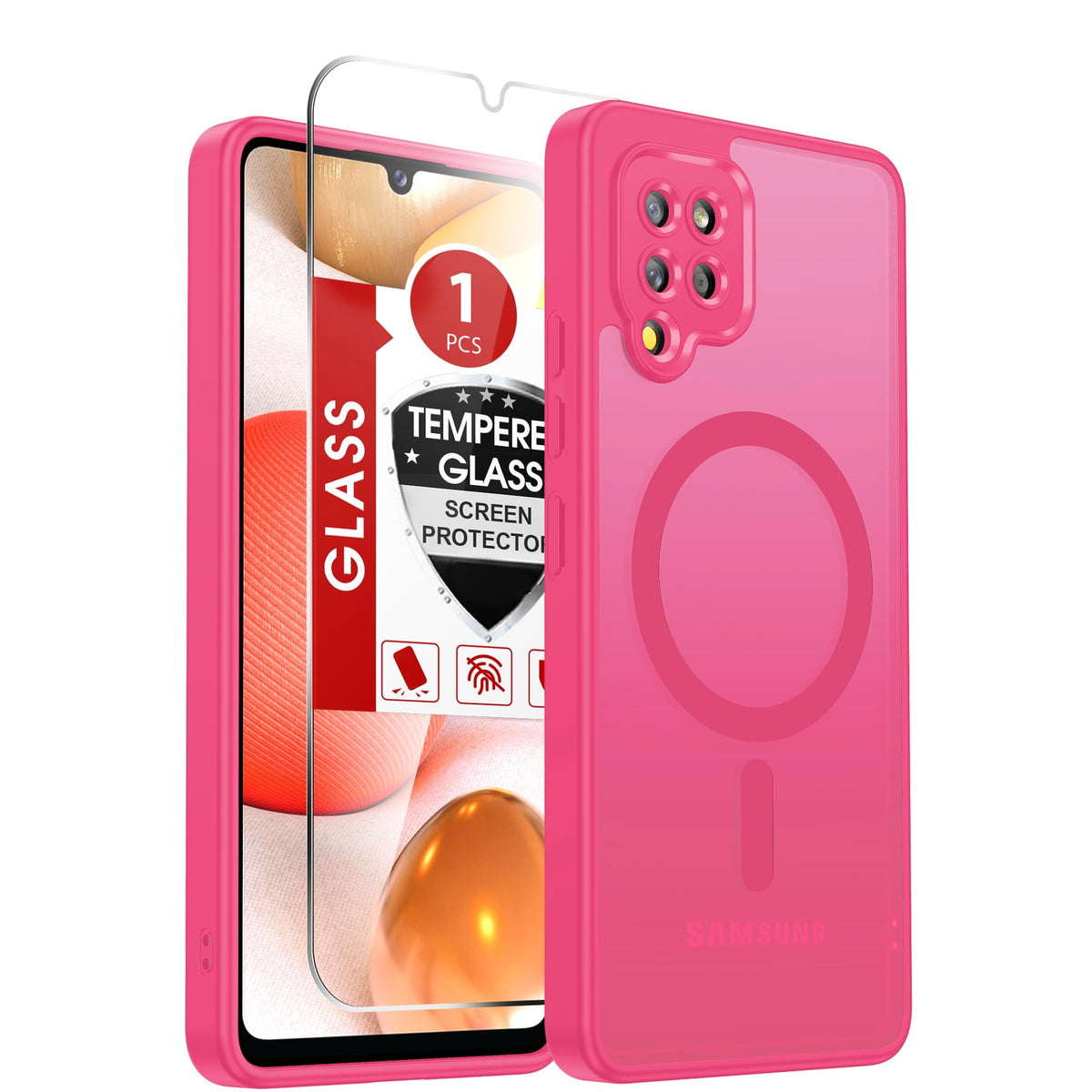 LeYi for Pixel-8A Phone Case: MagSafe Fit & Screen Protector Crystal Clear