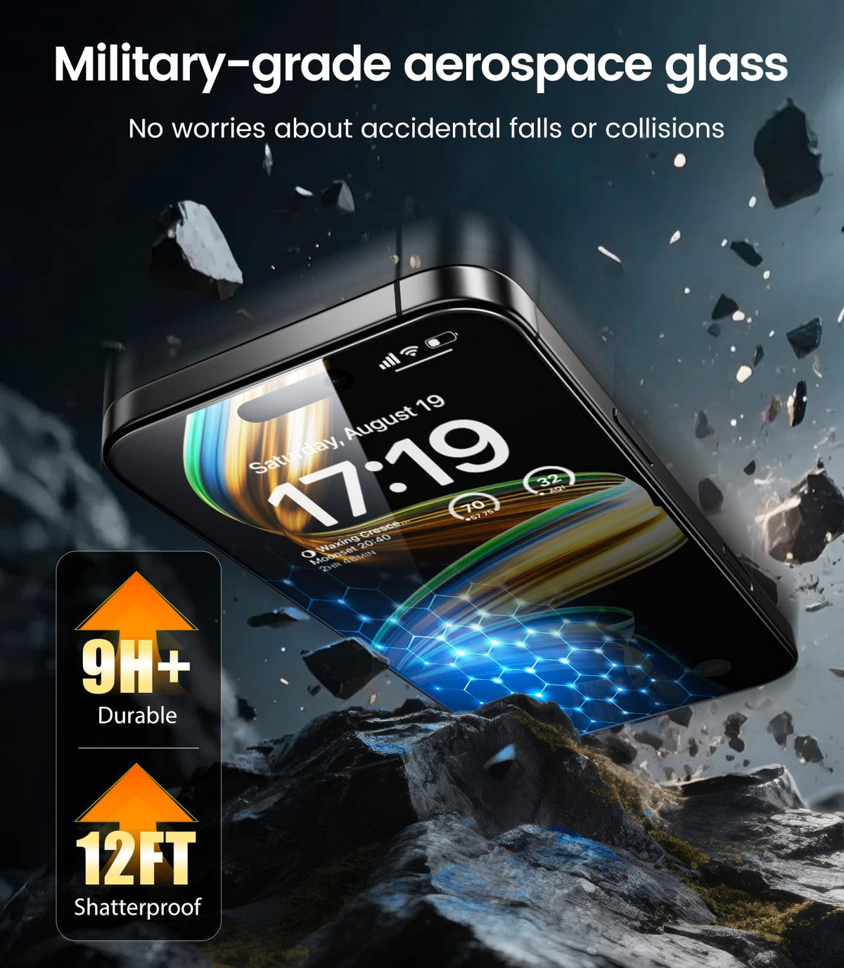 EZ-GLAZ-4 Pack for iPhone 17 Pro Max Privacy Screen Protector (6.9")