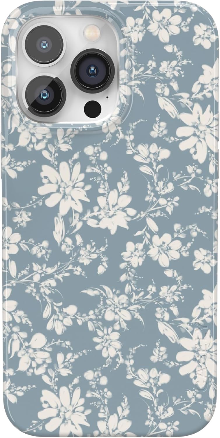 Casely iPhone 17 Case | Pastel Picnic | Blue Gingham | Compatible with MagSafe | Classic Ultra Thin Design