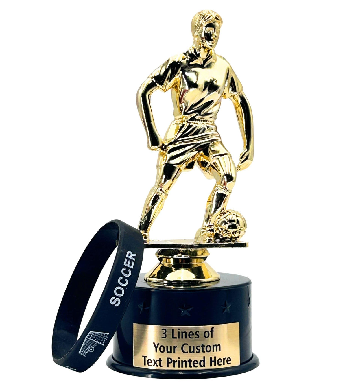 10PK or More DIY Blank or Engraved Soccer Trophies, Male Female Awards
