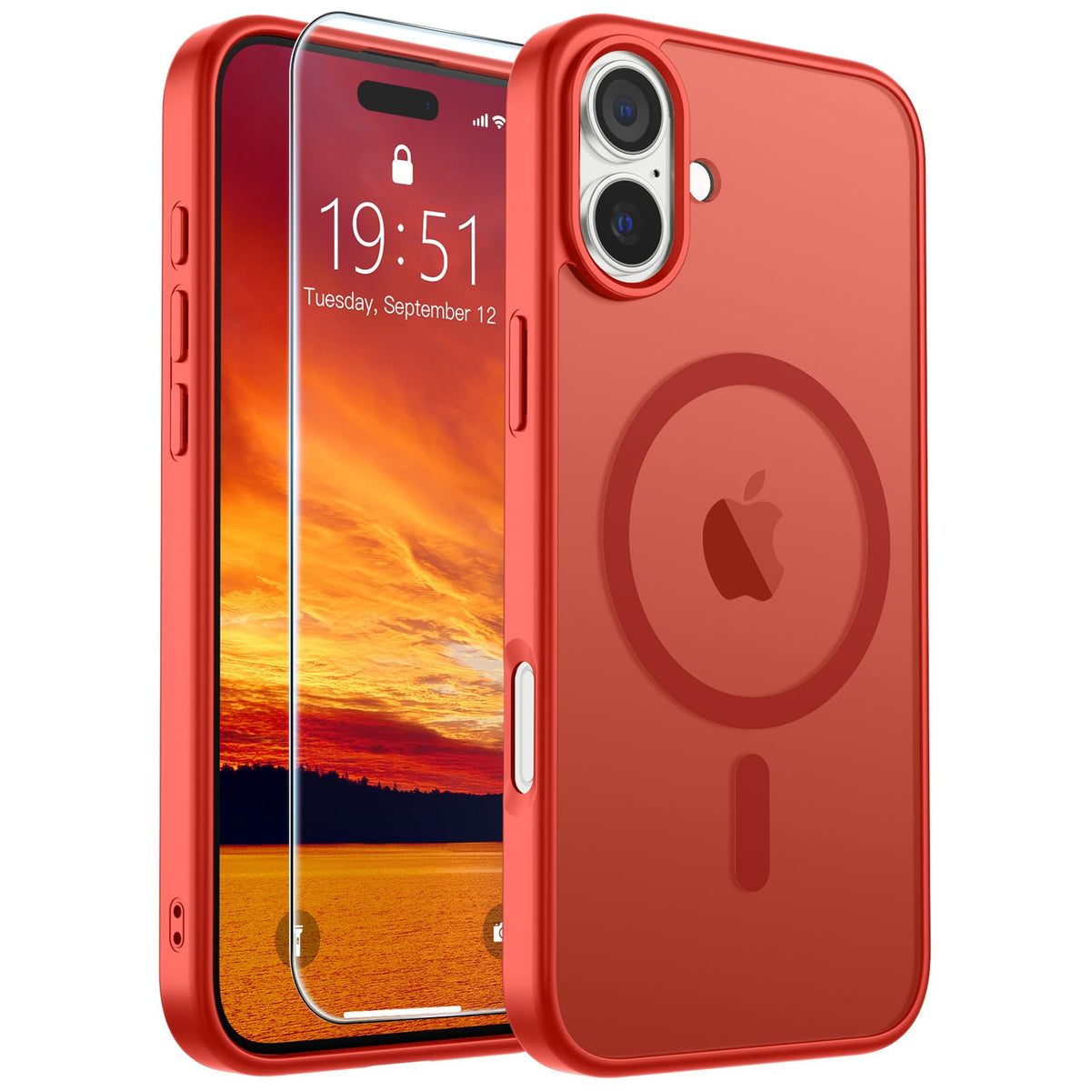 SUPFINE Magnetic for iPhone 13 Case/iPhone 14 Case Black