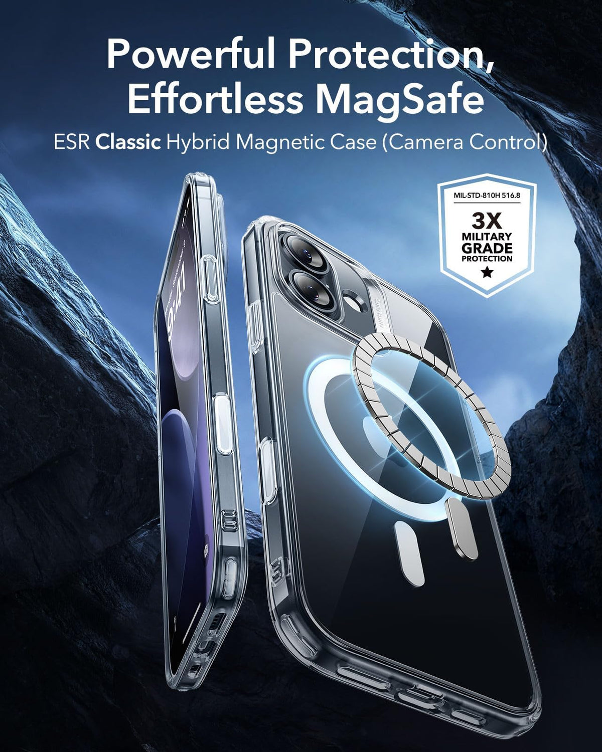 ESR Classic Hybrid for iPhone 18 Pro Max/17 Pro Max Case, Frosted Black