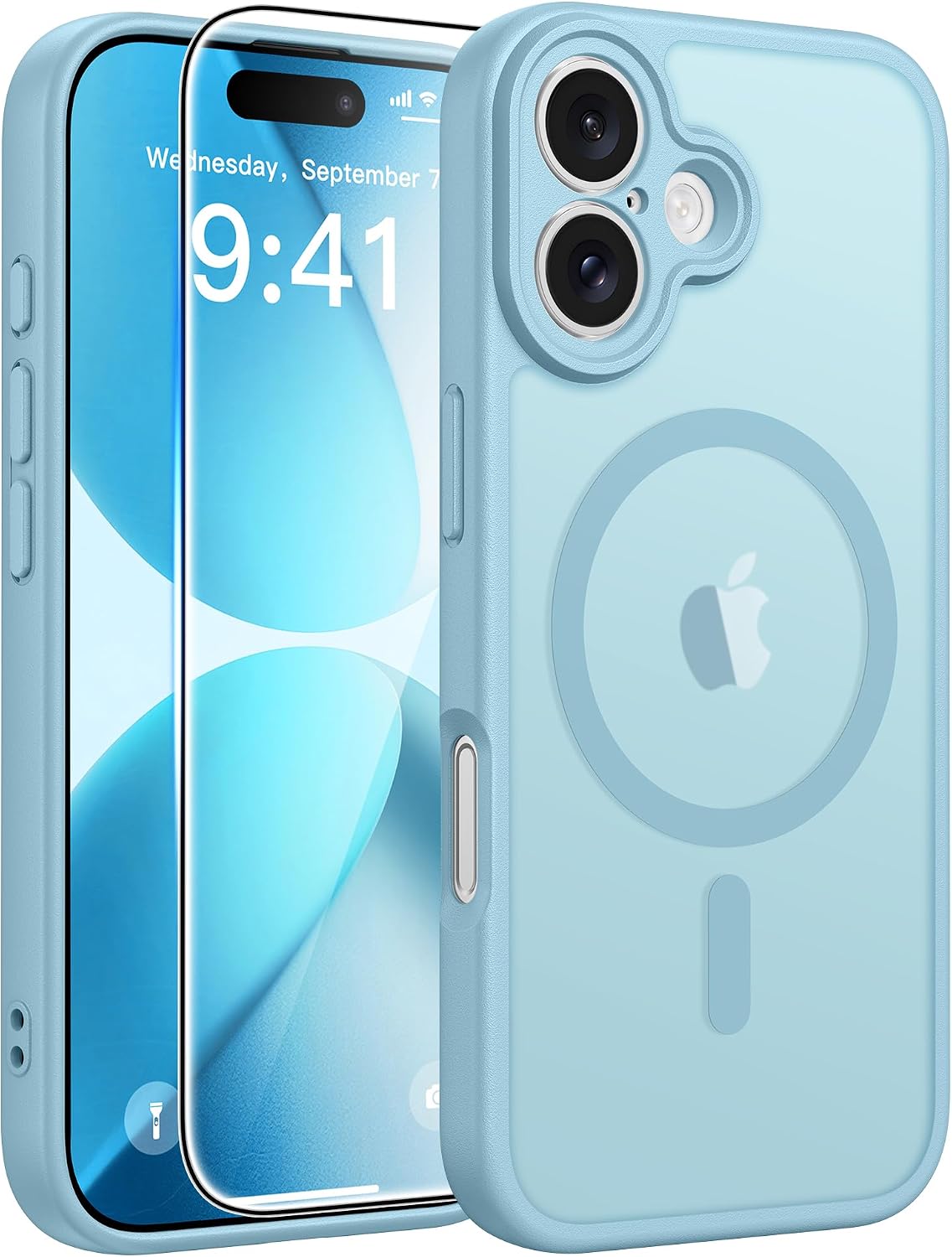 FNTCASE for iPhone 17 Case, Fit for Magsafe, Teal