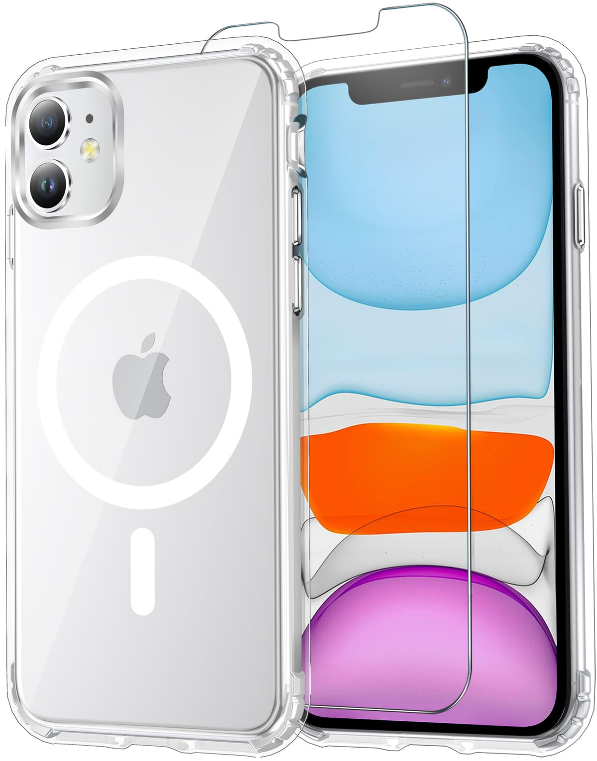 Temdan for iPhone AIR Case with Screen Protector Beige