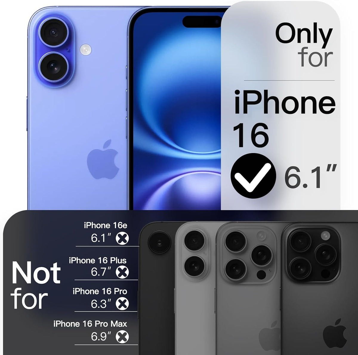 JETech Magnetic Slim Case for iPhone 18 Pro, Dark Cherry