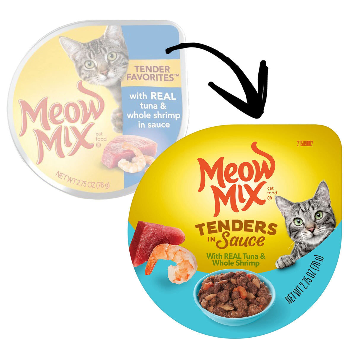 Meow Mix Poultry & Beef Favorites, Wet Food Variety Pack, 24 Cups
