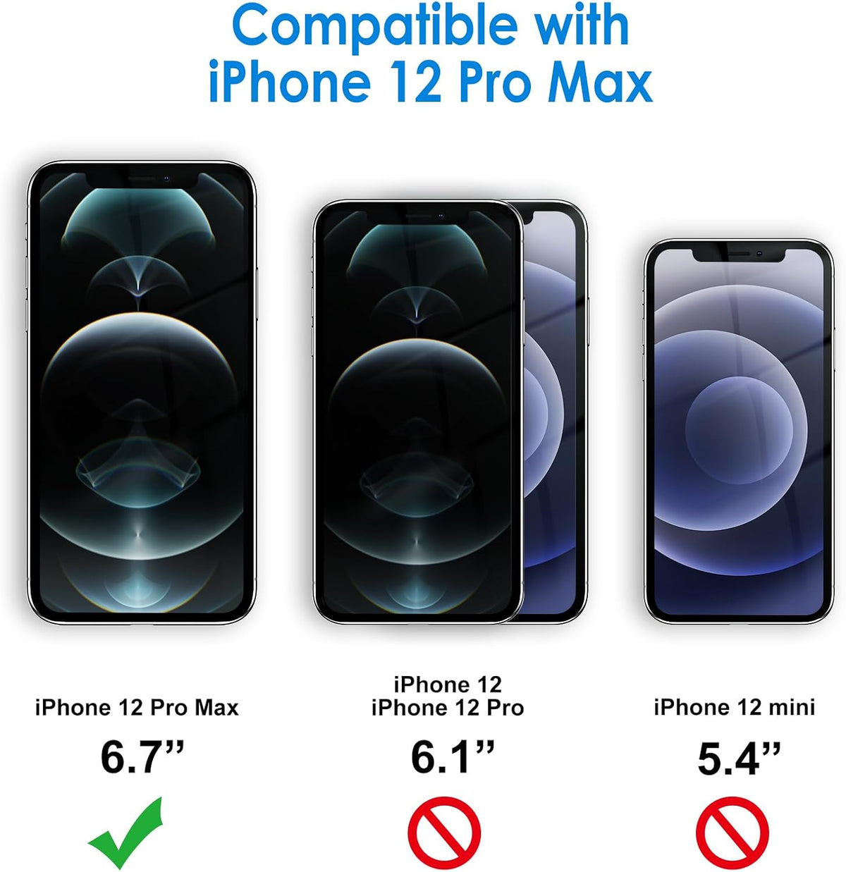 JETech Screen Protector for iPhone SE 3/2 (2022/2020), 3-Pack