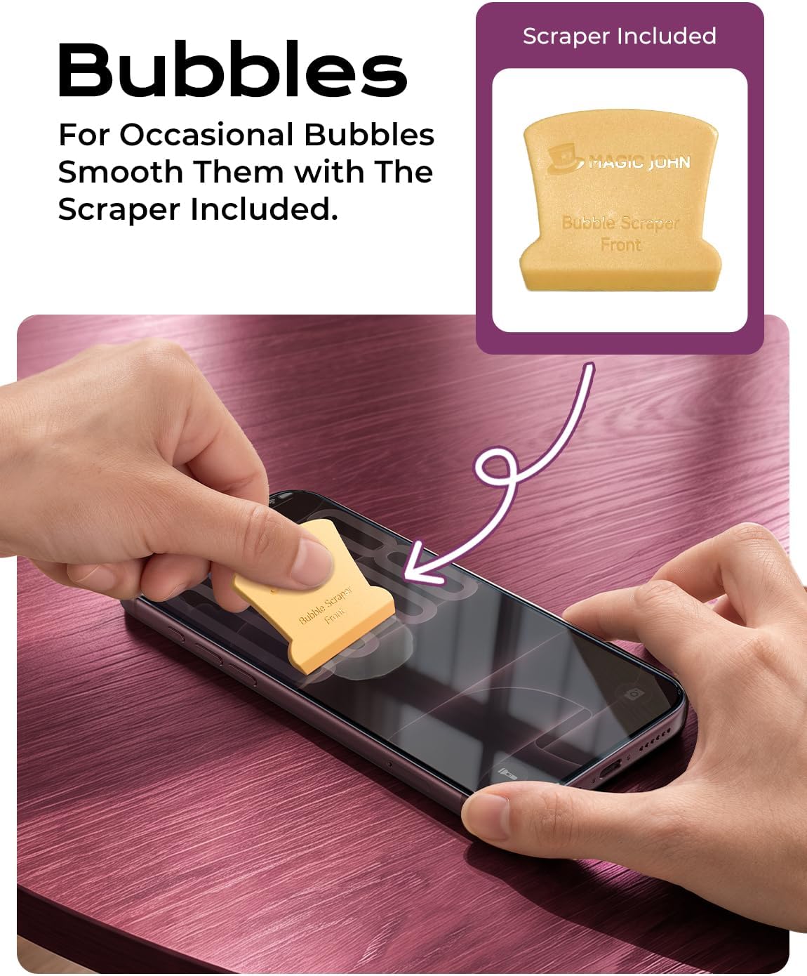 MAGIC JOHN Privacy for iPhone 18 Pro Max Screen Protector 6.9 inch