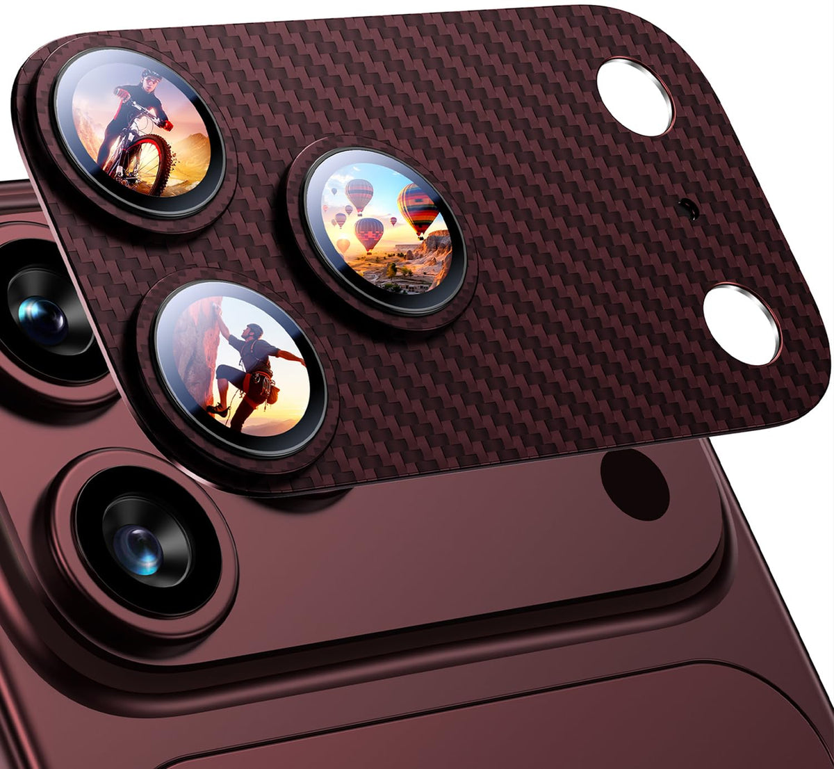 Uyiton for iPhone 18 Pro Camera Lens Protector, Metal Frame Glass Cover