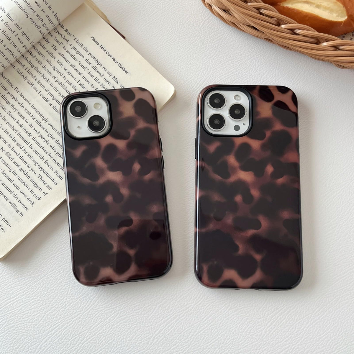 Longlayss Compatible with iPhone 15 Pro Case Tortoise Shell Phone Case