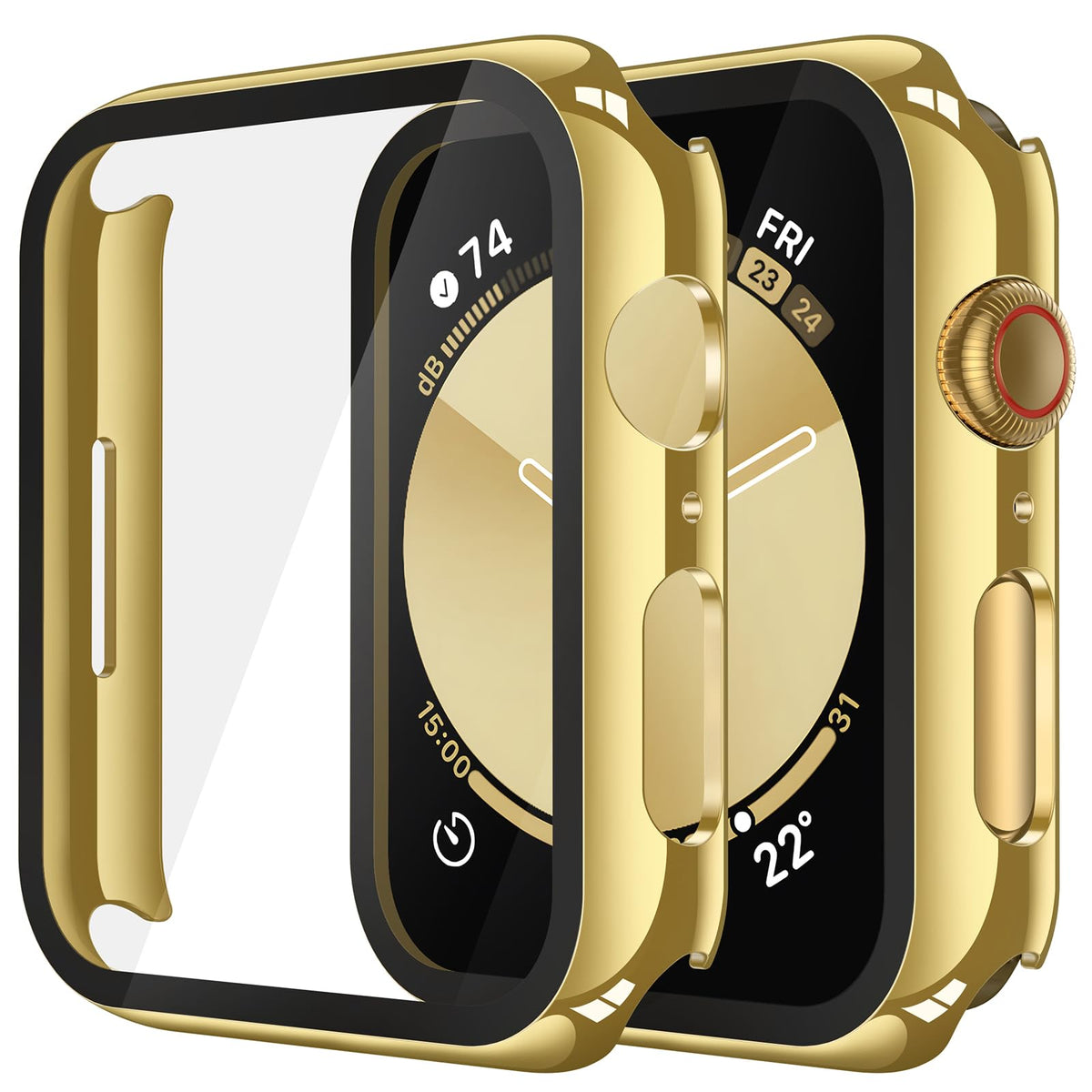Misxi Screen Protector Case for 44mm Apple Watch SE3/SE2/SE/Series 6/5/4
