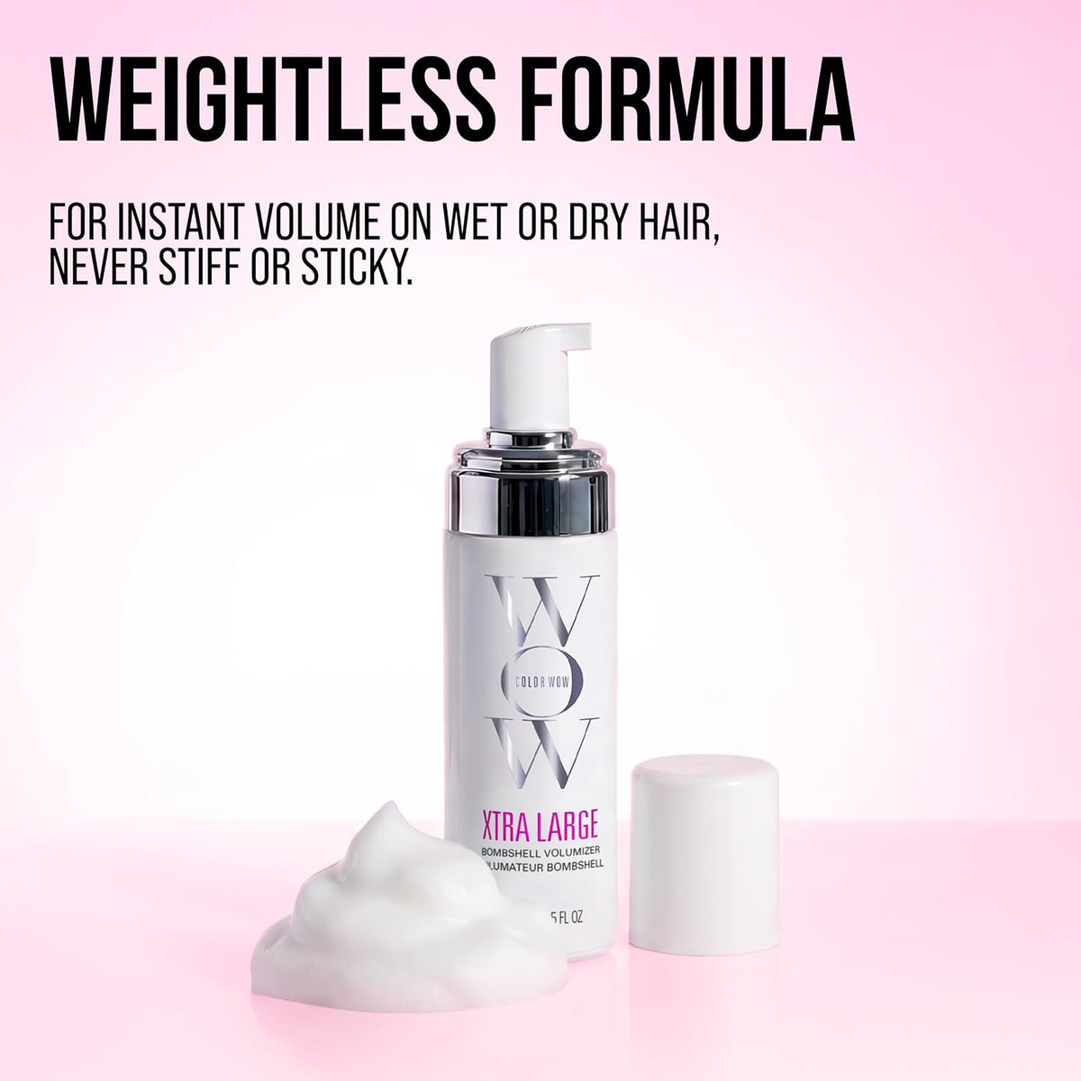 COLOR WOW Xtra Large Volumizer – Alcohol-Free Foam for Weightless Volume
