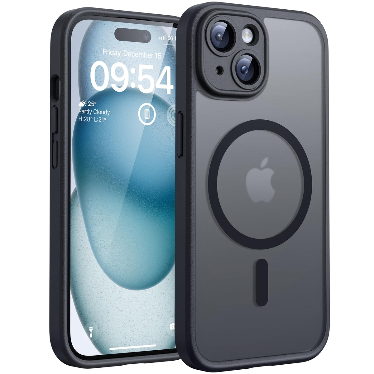 TOCOL for iPhone 13 Pro Max Case, Compatible with MagSafe, Black