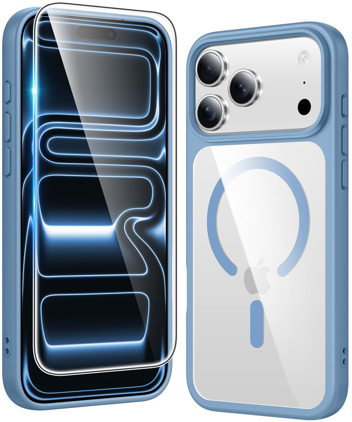 FNTCASE Magnetic for iPhone 15/14/13 Case, Clear