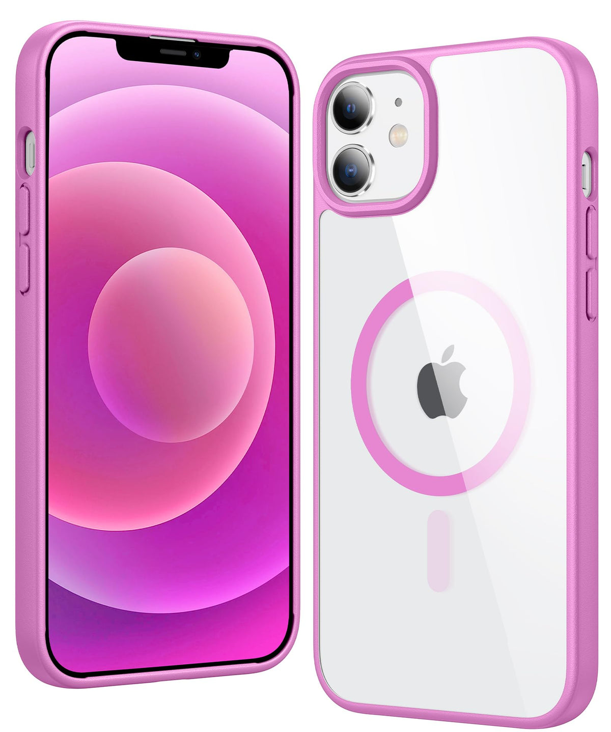 FNTCASE Magnetic for iPhone 15/14/13 Case, Clear