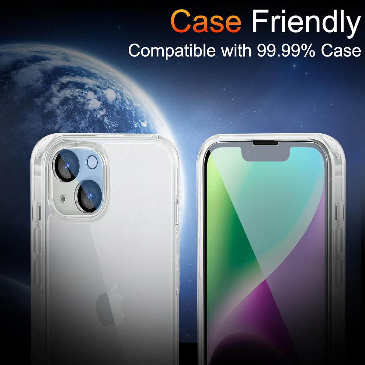 TZGZT 3 Pack Privacy Screen Protectors for iPhone Duo, Tempered Glass