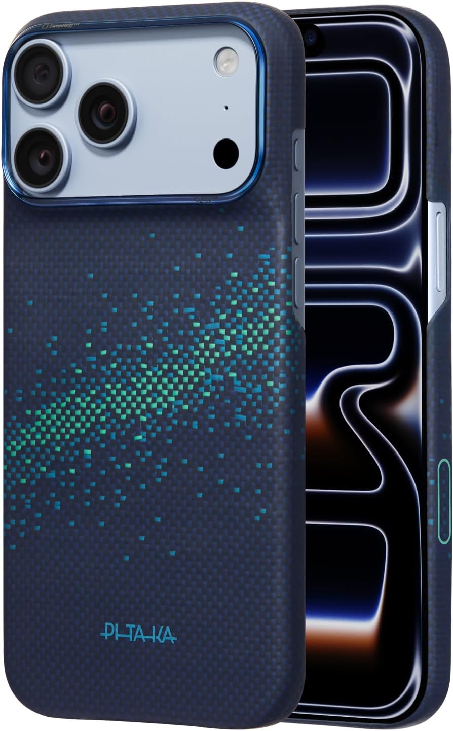 pitaka for iPhone 18 Pro Case 6.3" with Caseless Feeling, Abyss Blue
