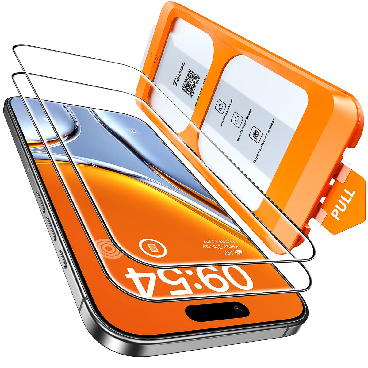 TOCOL for iPhone 17 Screen Protector, Easy Installation