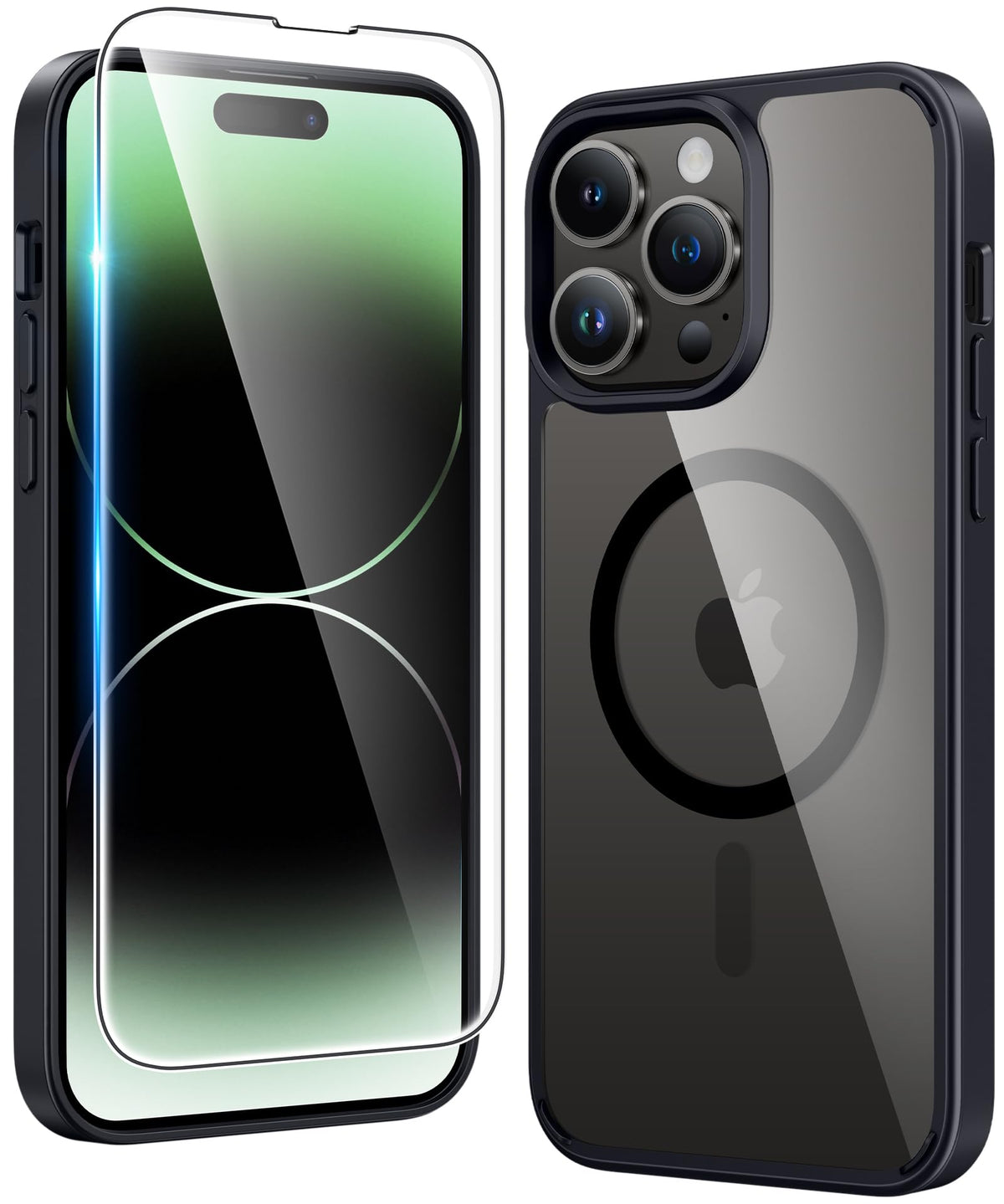 FNTCASE Magnetic for iPhone 15/14/13 Case, Clear