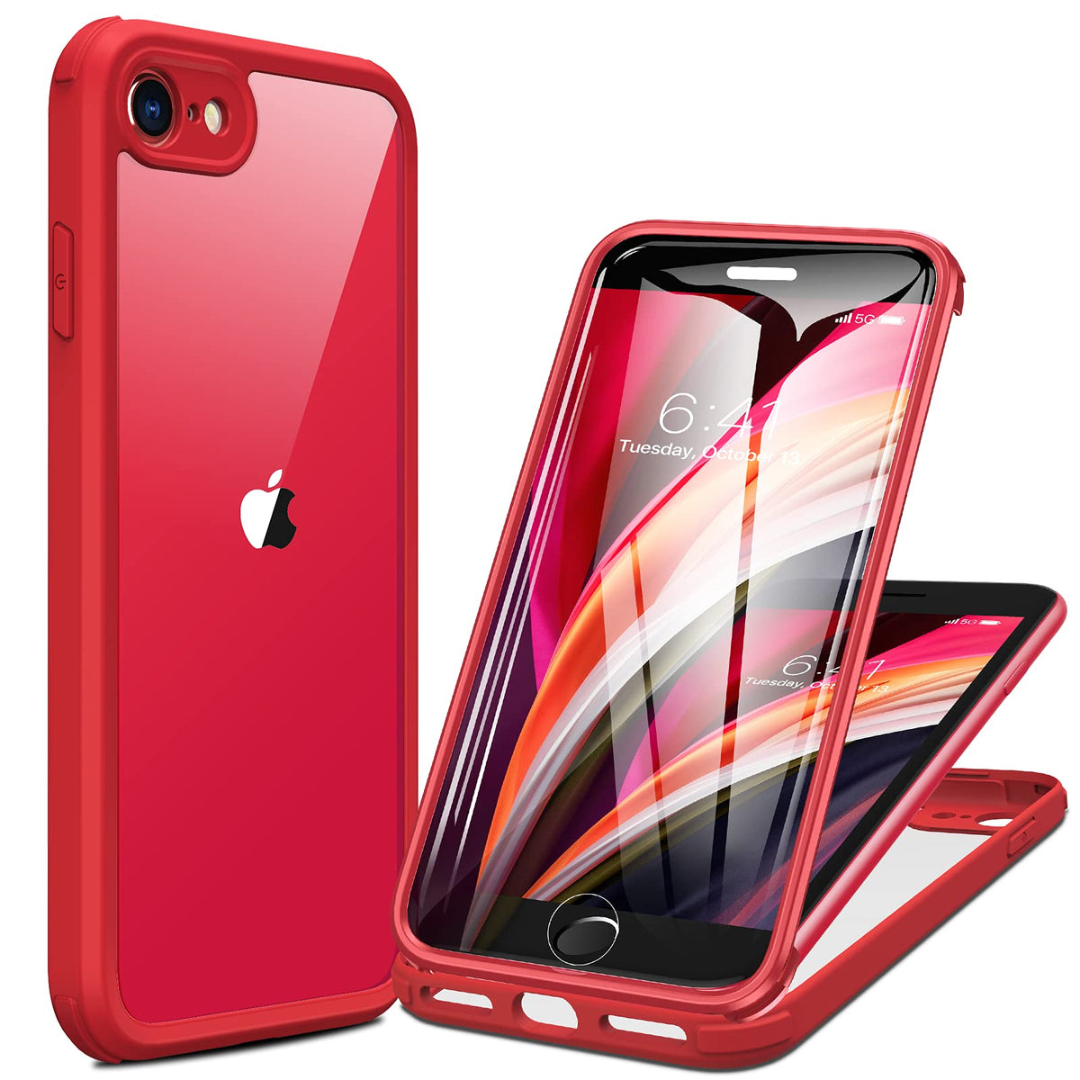 Miracase for iPhone 17e Case & iPhone 16e Case, Full-Body Phone with Built-in Glass Screen Protector, [Magnetic with MagSafe] Military Drop Proof 17 E/ 16 E Cover Bumper 6.1 inch, Black