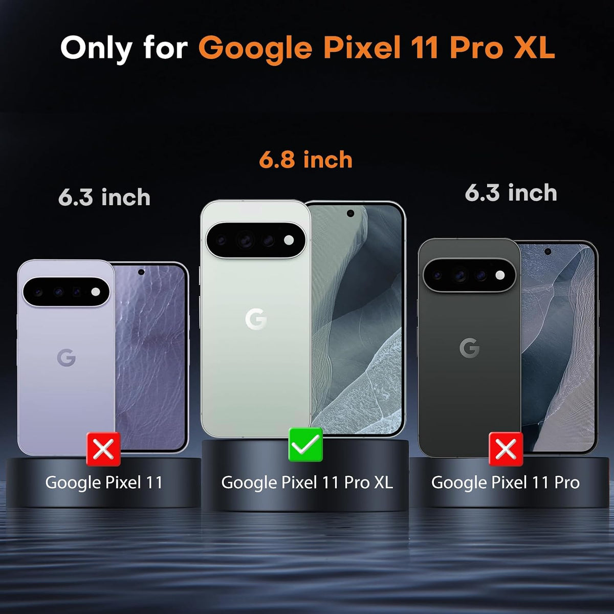 OMOTON 3+2 Pack for Google Pixel 11 Screen Protector 6.3-inch