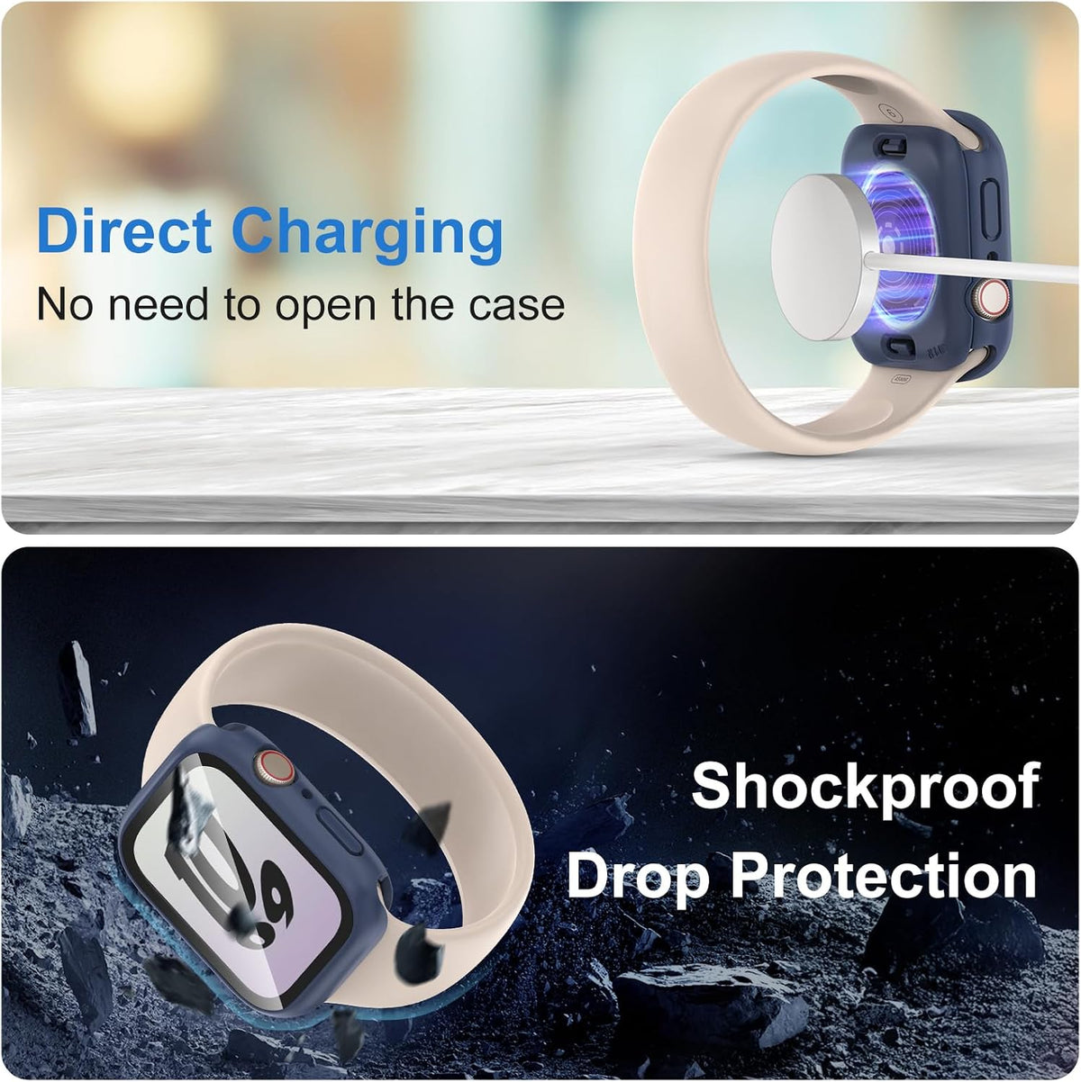 YIJDACASE 3 in 1 Waterproof Case for 41mm Apple Watch Series 9 8 7