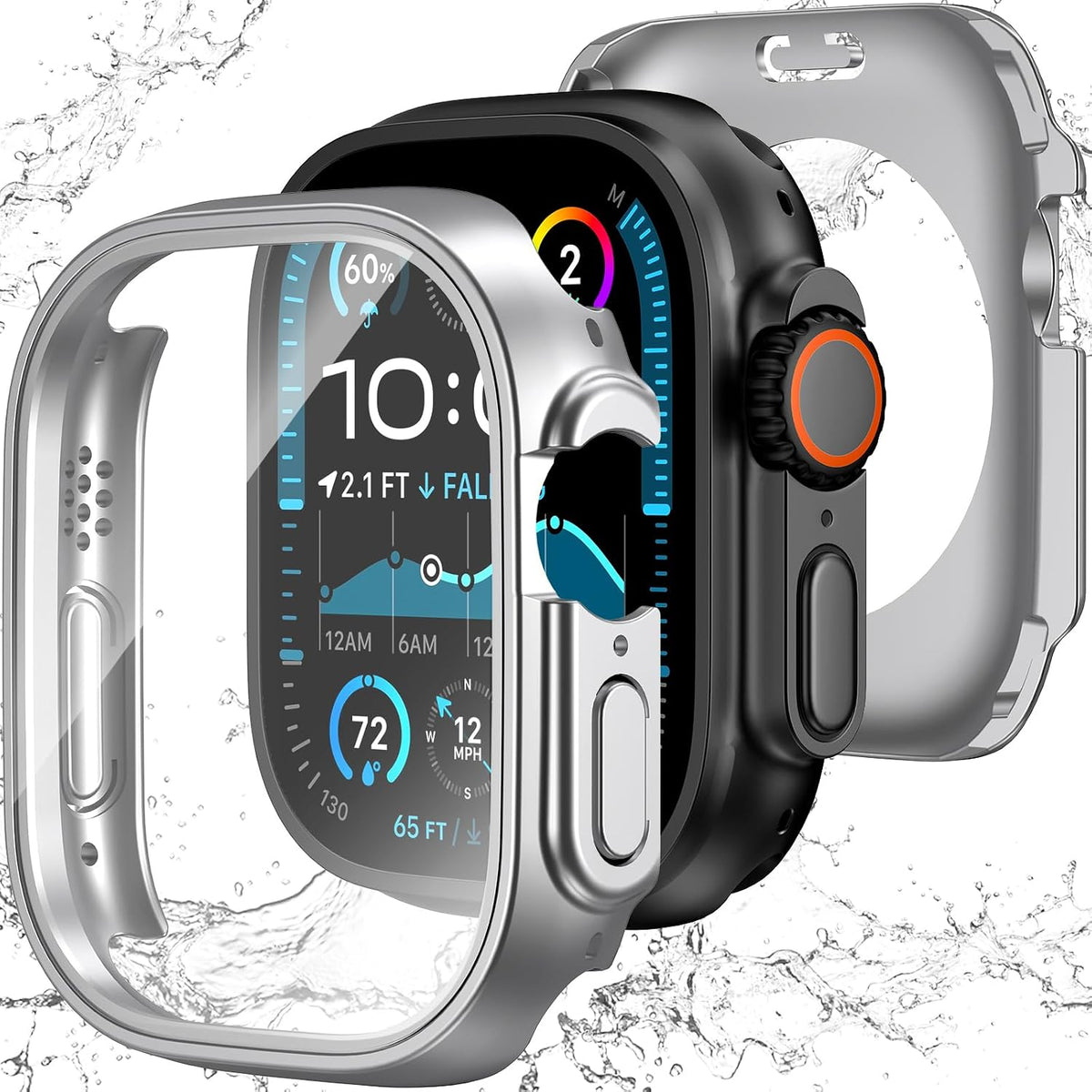YIJDACASE 3 in 1 Waterproof Case for 41mm Apple Watch Series 9 8 7