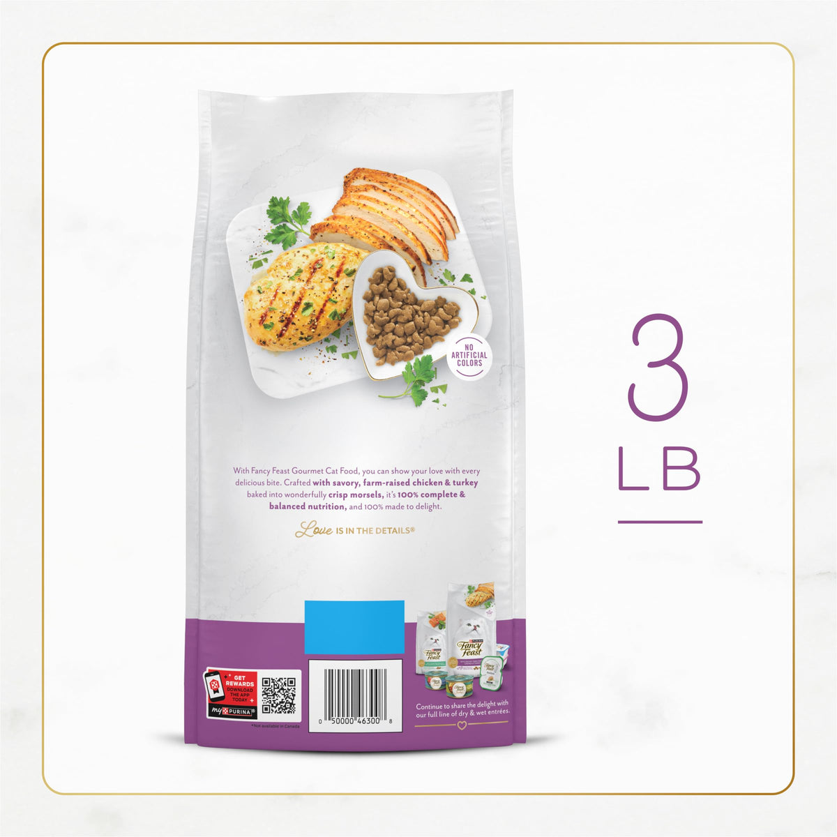 Fancy Feast Purina Farm-Raised Chicken & Turkey Dry Cat Food, 7 lb. Bag