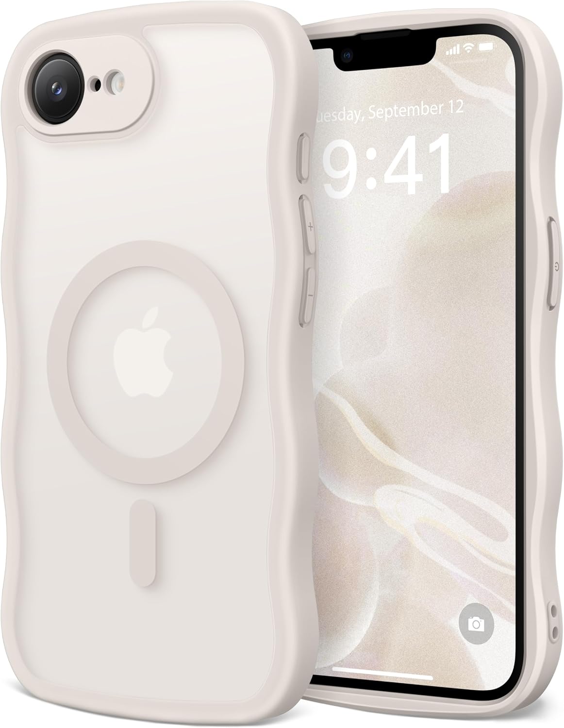 CAPRARO Cute for iPhone 11 Case, Compatible with MagSafe Stone