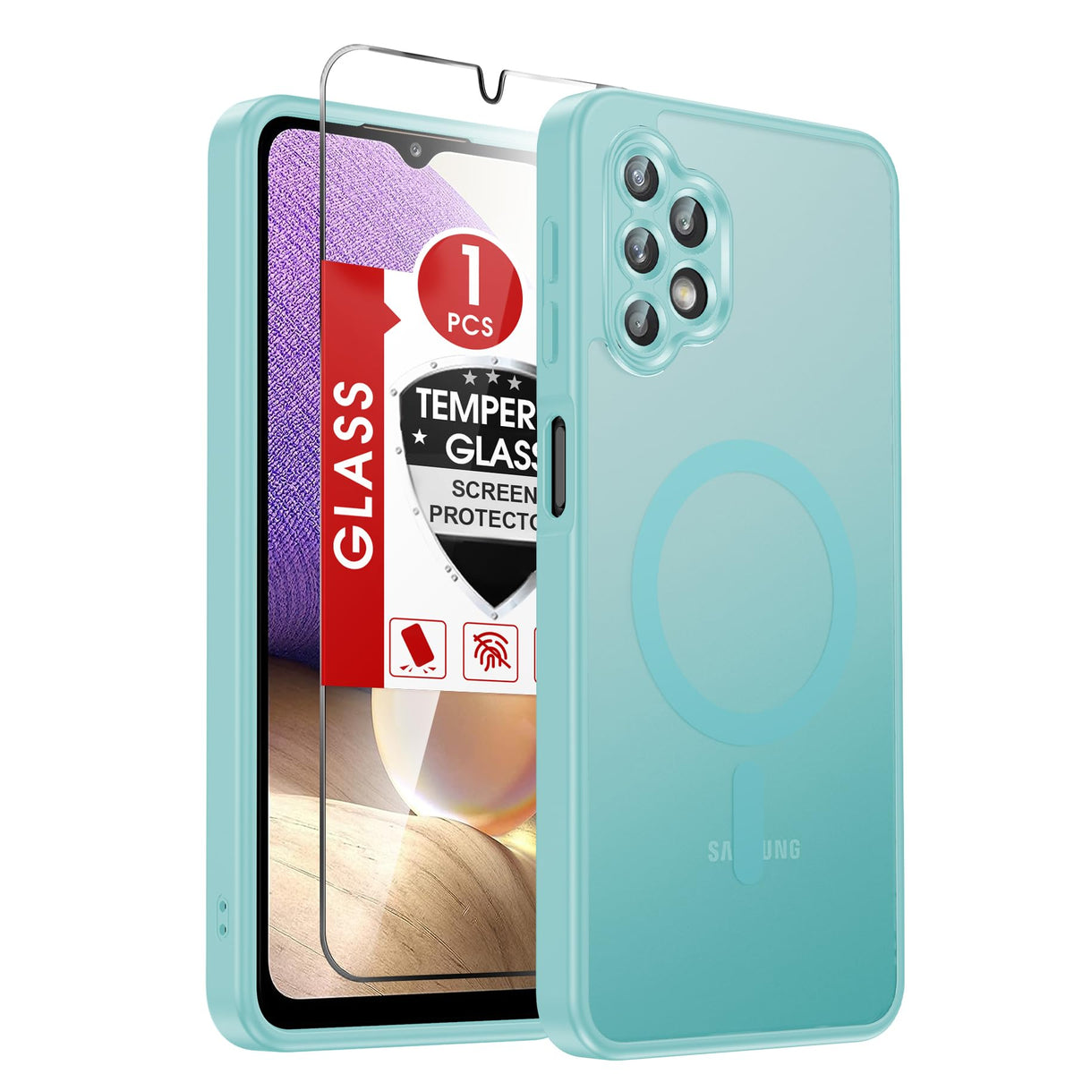 LeYi for Pixel-8A Phone Case: MagSafe Fit & Screen Protector Crystal Clear