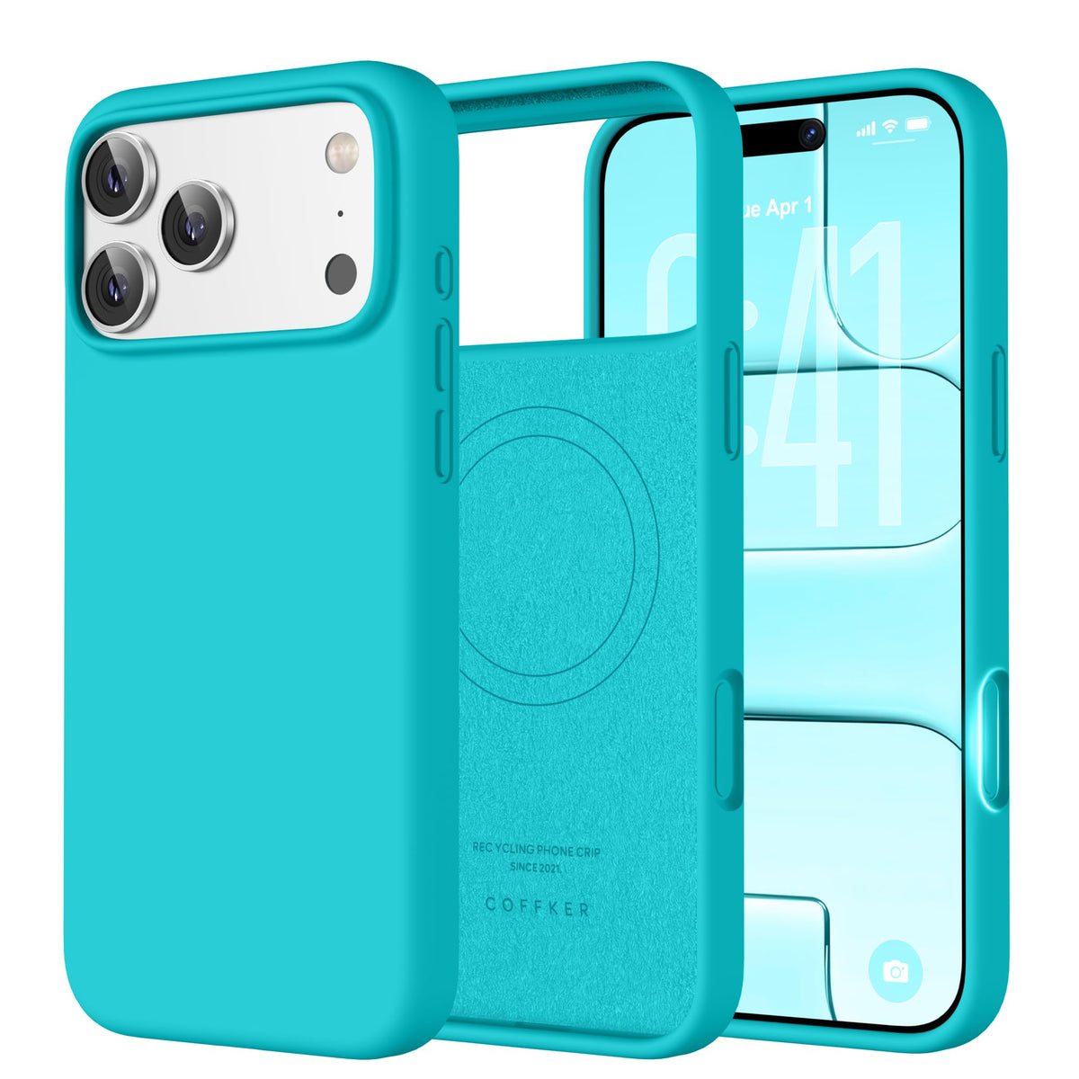 Magnetic for iPhone 18 Pro /17 Pro Case Silicone, Wine Red