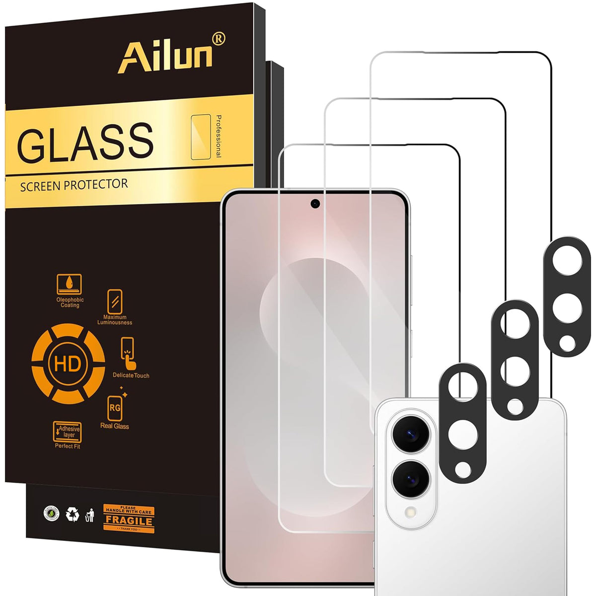 Ailun Screen Protector + Camera Lens Protector for Galaxy S26 Ultra