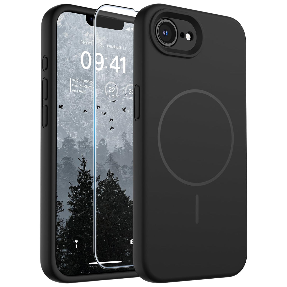 SUPFINE Silicone & Magnetic for iPhone 16 Pro Case