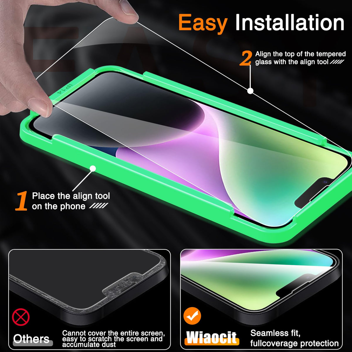 Wiaocit Tempered Glass Screen Protector for Samsung Galaxy A17 5G